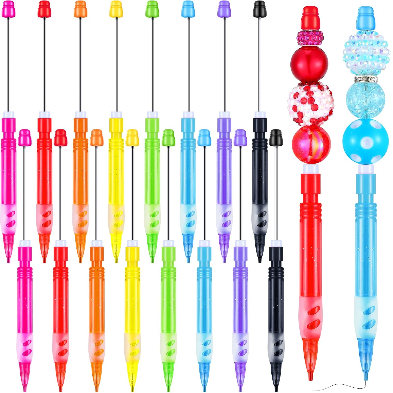 Beadable Mechanical Pencil Set 16 PCS Mini Drawing DIY Craft Pencils Pen