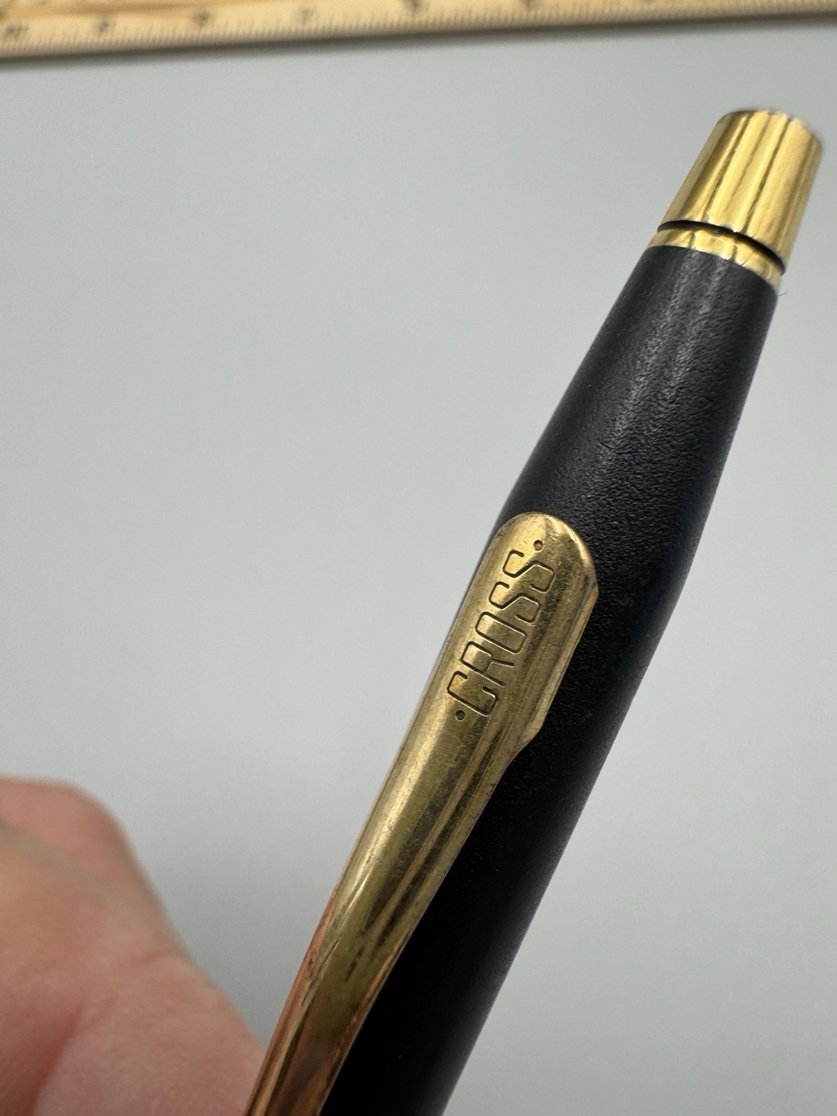 Vintage Cross Classic Century Gold Trim Mechanical Pencil Matte Black
