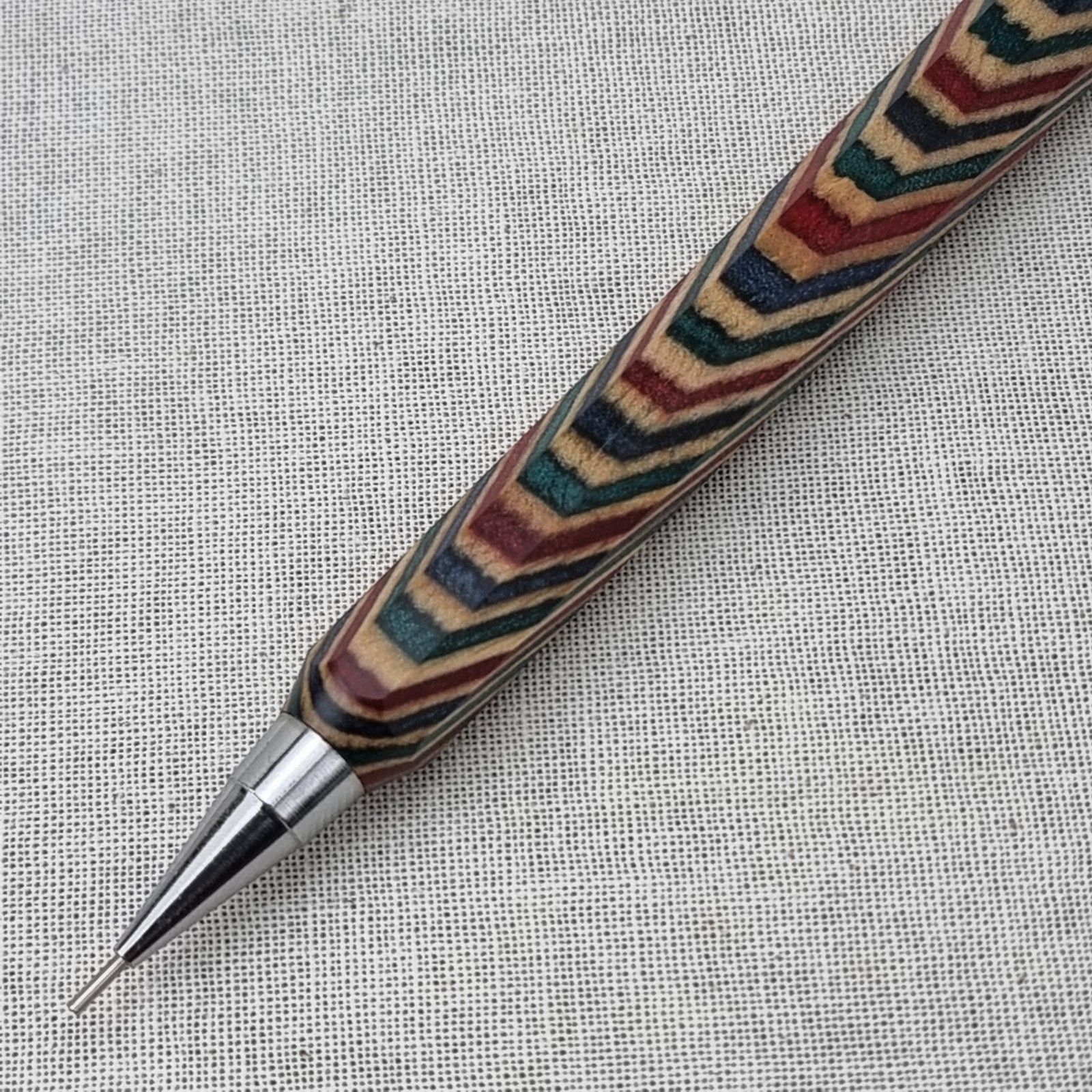 Hand Crafted Pentel P-205(0.5mm) Mechanical Pencil with Octagonal Wood Barrel