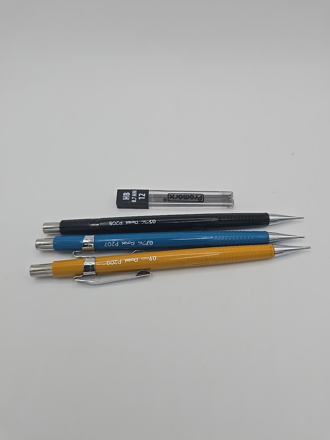 Pentel Mechanical Pencil Lot P205 P207 P209 w/leads EUC