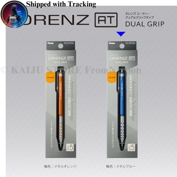 Pentel Orenz AT 0.5mm Mechanical Pencil Metal Blue XPP2005-CAMZ