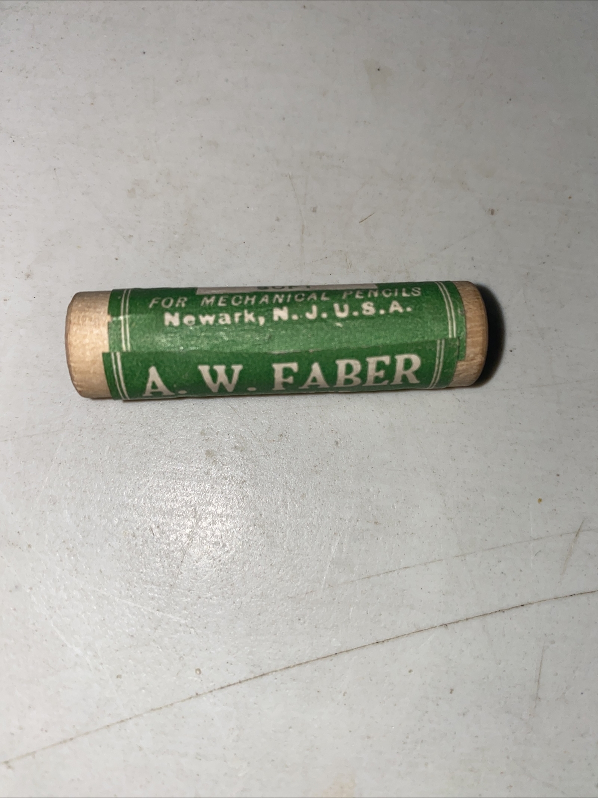 vintage a w faber pencil leads wood tube new 555 grade b soft Thin Black