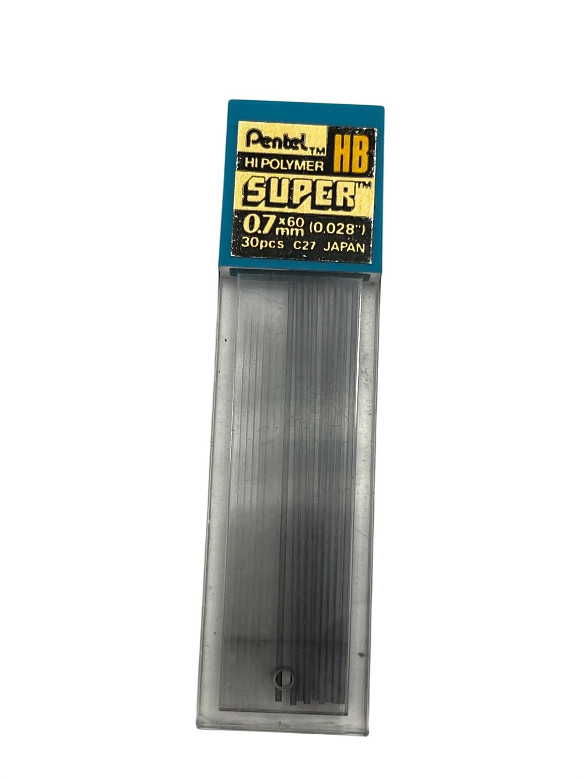 Pentel Hi-Polymer Super HB 0.7mm Mechanical Pencil Lead Refill 9 Pieces S350