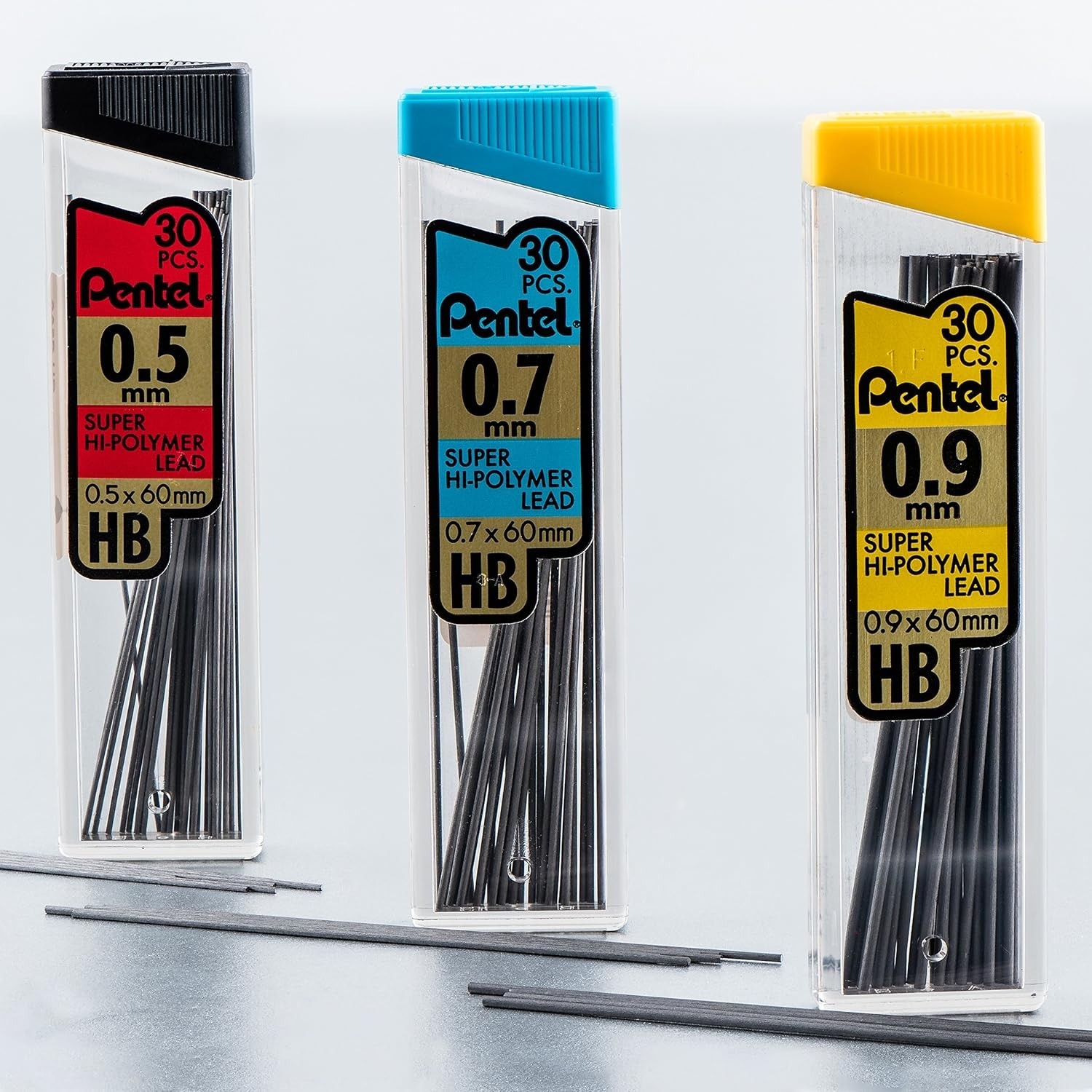 Durable Refillable 0.9 mm Pencil Lead Refills – Clear Writing with 90 Pieces