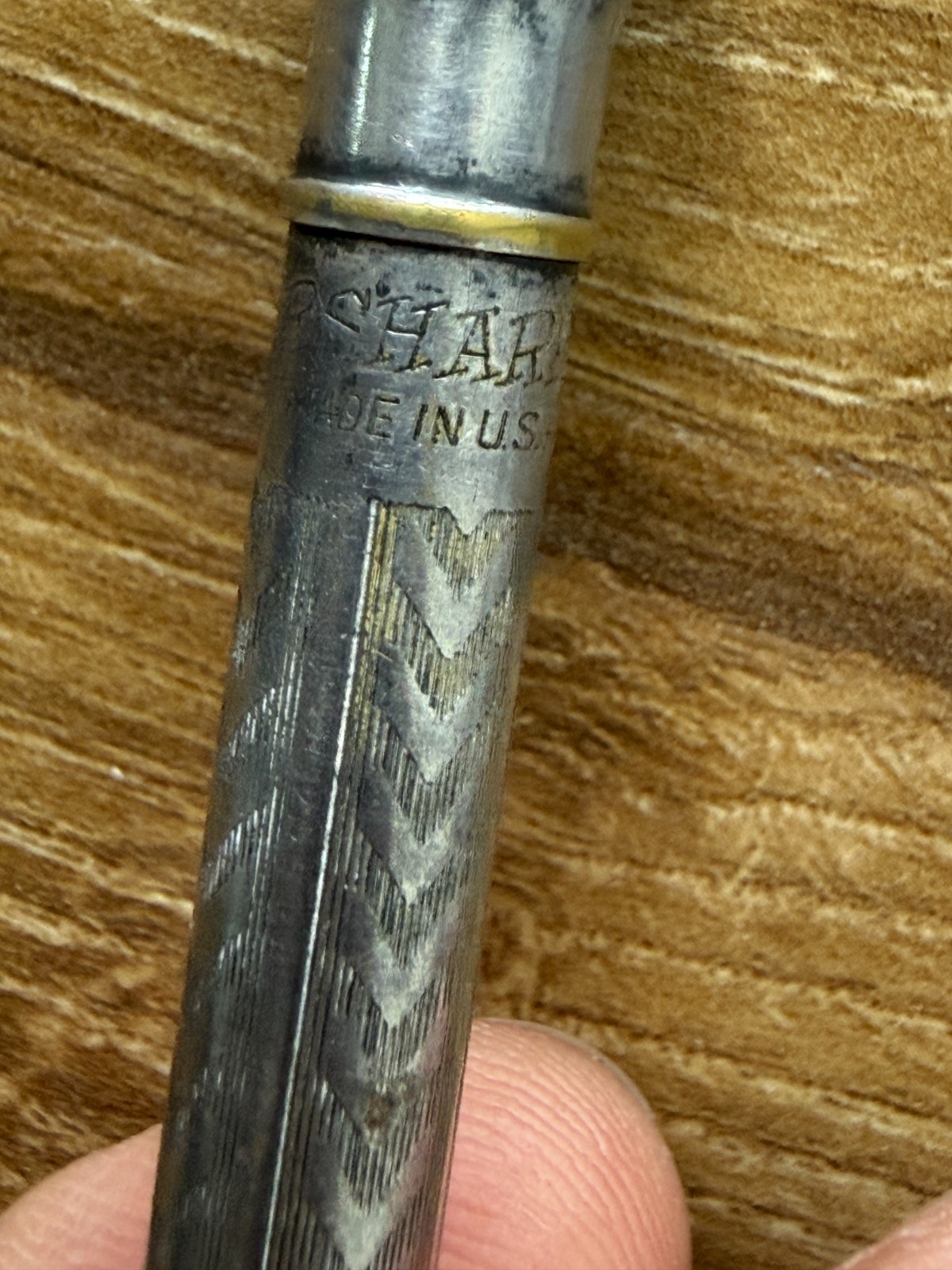 Wahl Eversharp 4” Triple Plated Mechanical Pencil Good Condition Has Wear Works