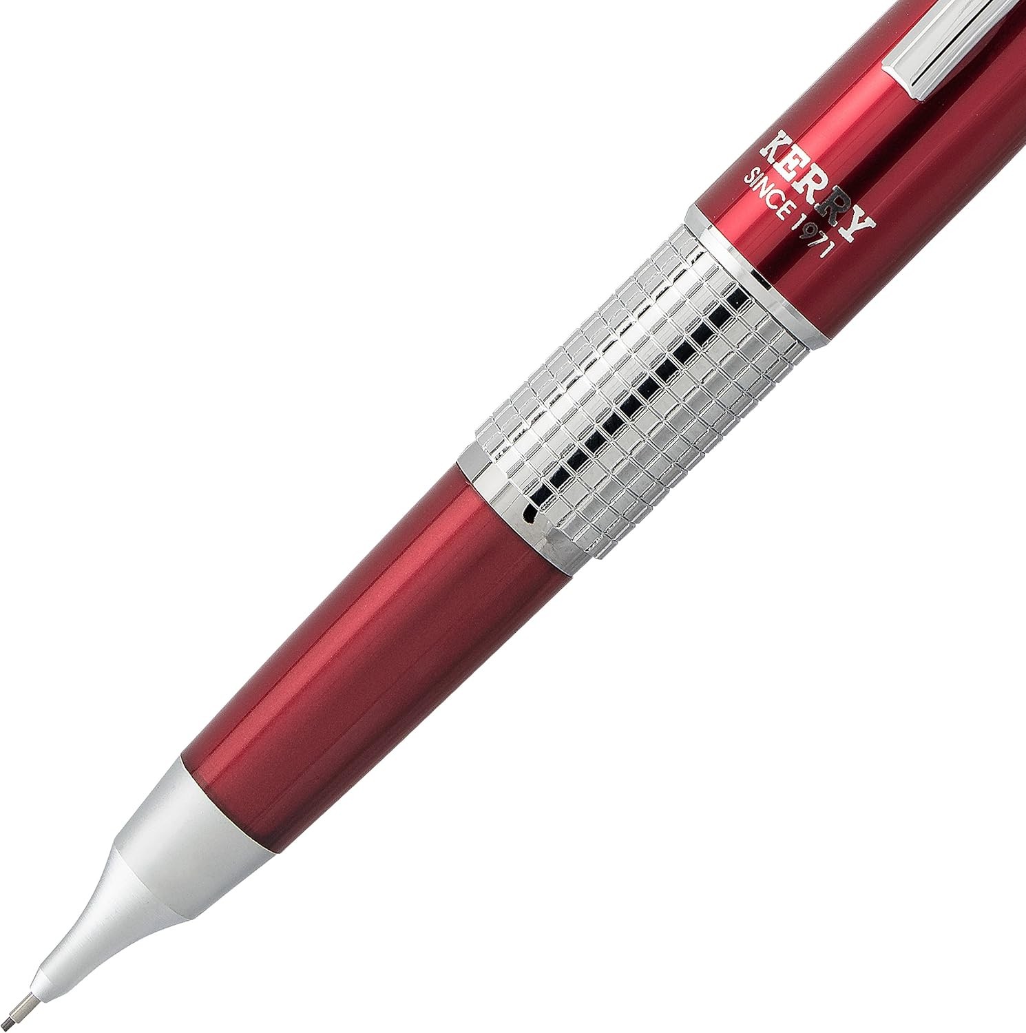 Pentel Sharp Kerry Automatic Pencil, 0.5mm Lead Size, Red Barrel, 1 Each