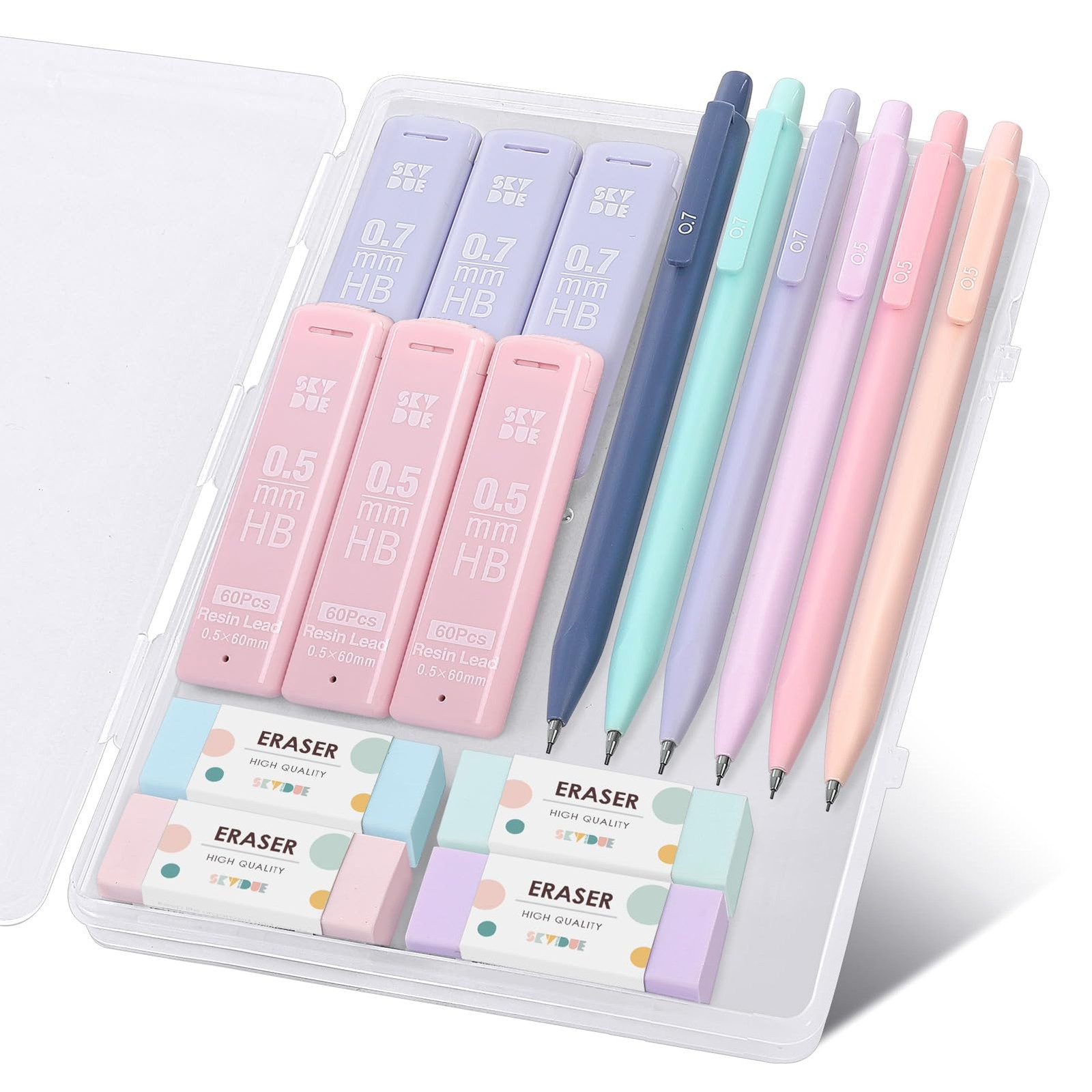 SKYDUE 20 Count (Pack of 1), Purple, Pink, Blue, Green, Orange, Dark Blue