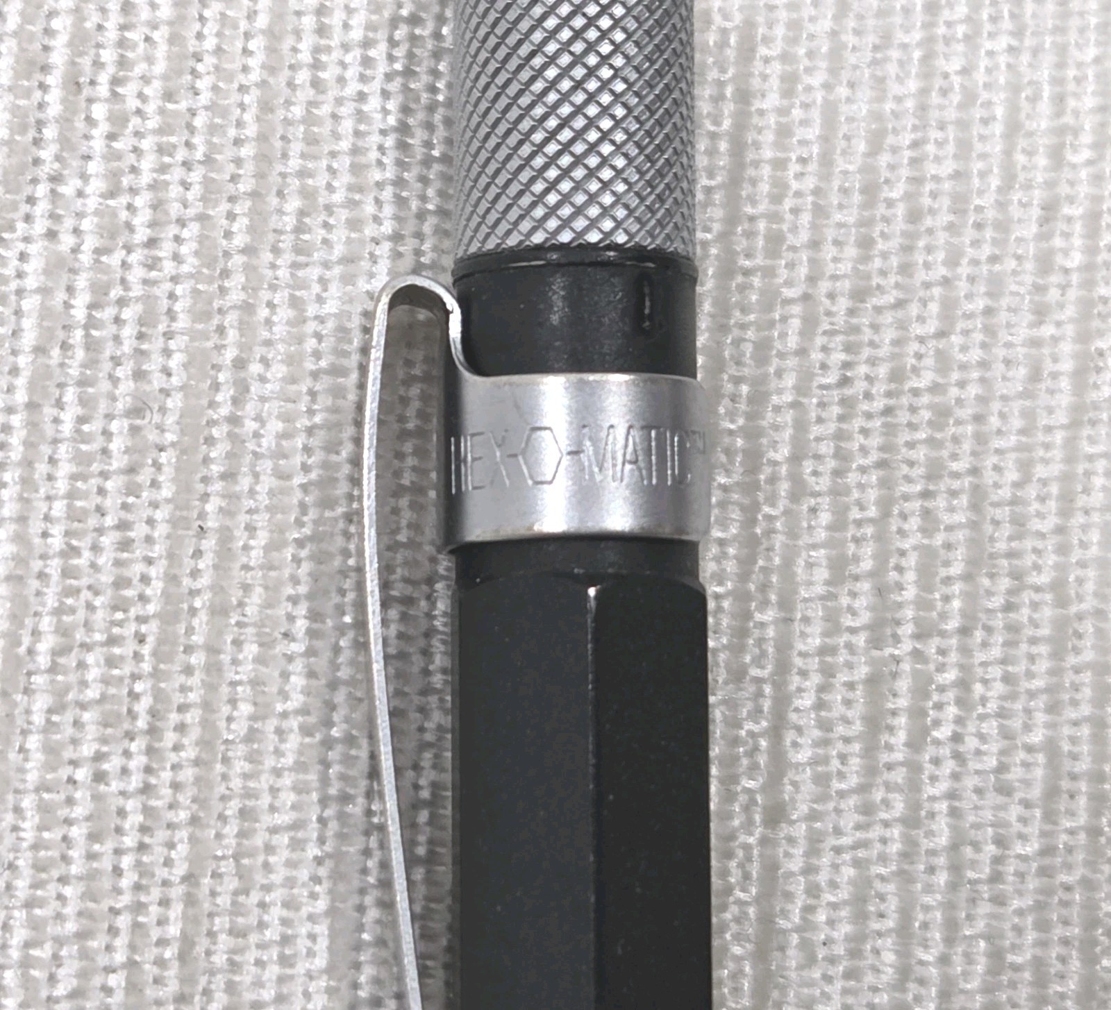 Retro 51 / Hex-o-matic Series Black 7mm Lead Pencil + Extra Erasers