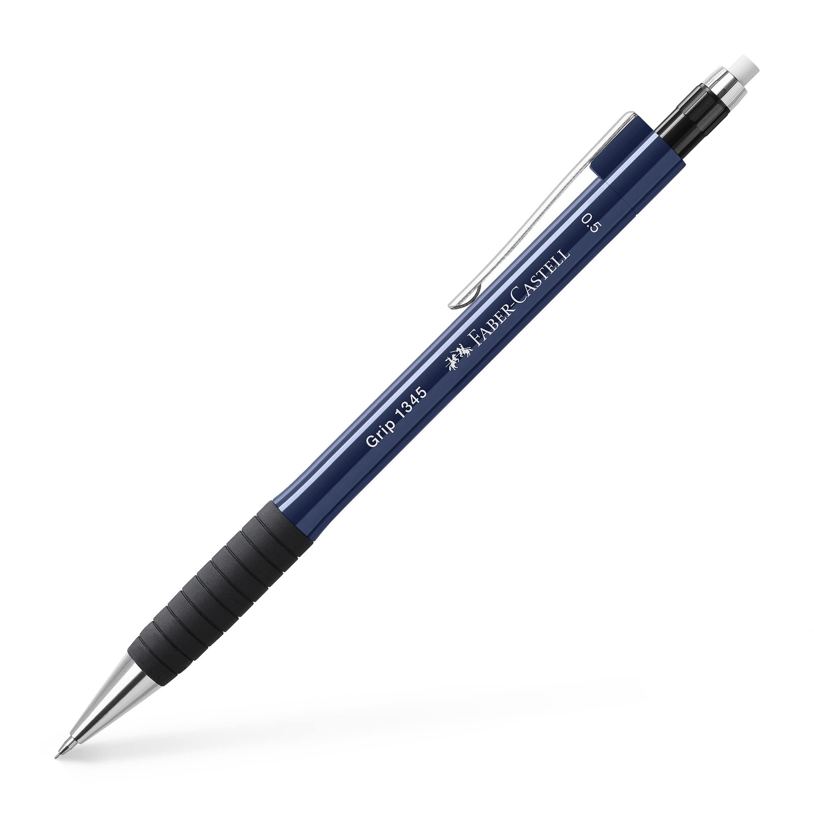 Mechanical Pencil 0.5 mm Lead Triangular Grip Extra Large Eraser Pack of 1