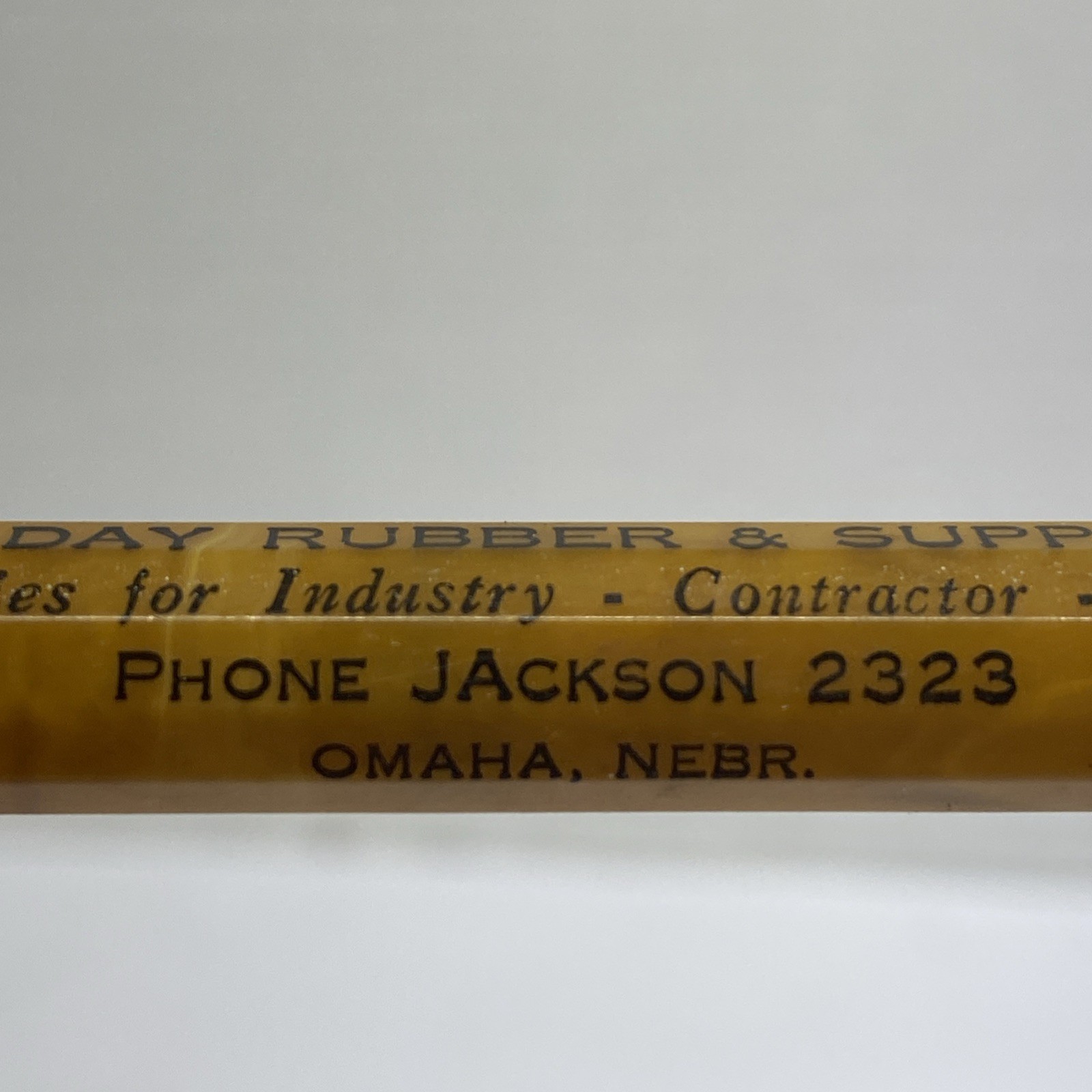 Vintage Redipoint Advertising John Day Mechanical Pencil Celluloid Omaha NE
