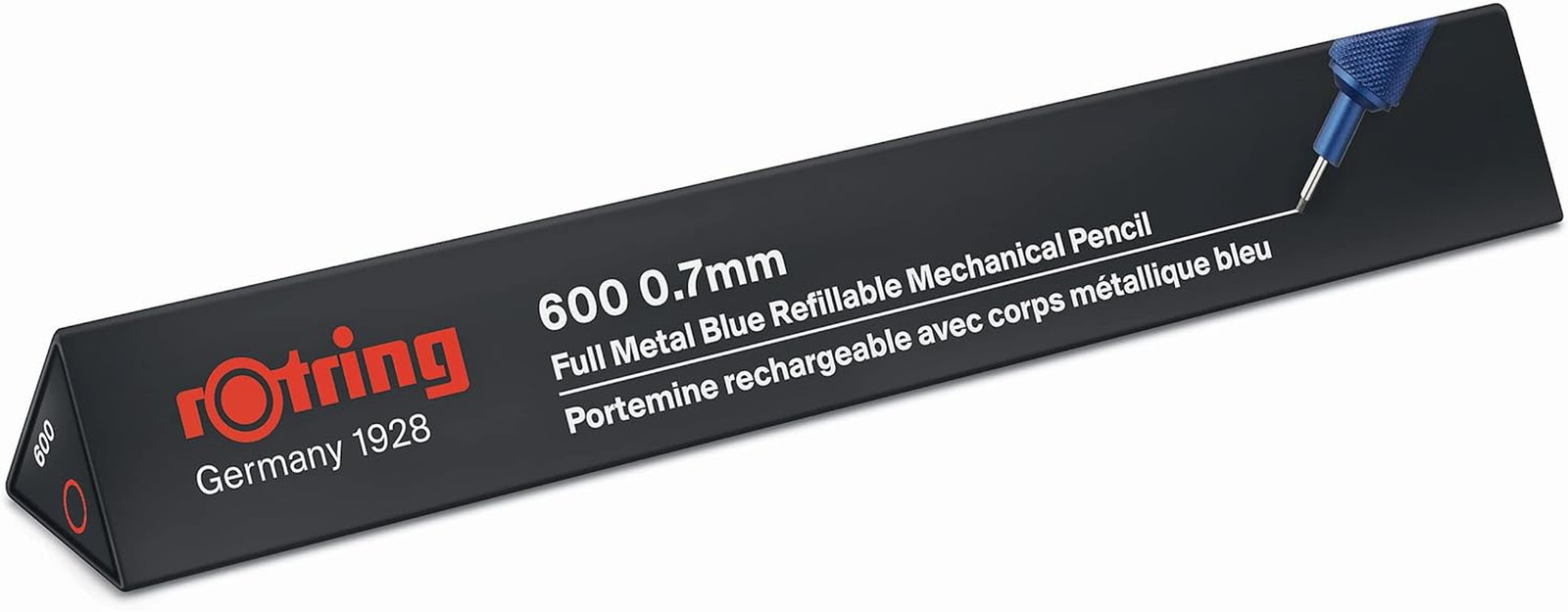 600 Mechanical Pencil | 0.7 Mm | Blue All-Metal Body Propelling Pencil | Non-Sli
