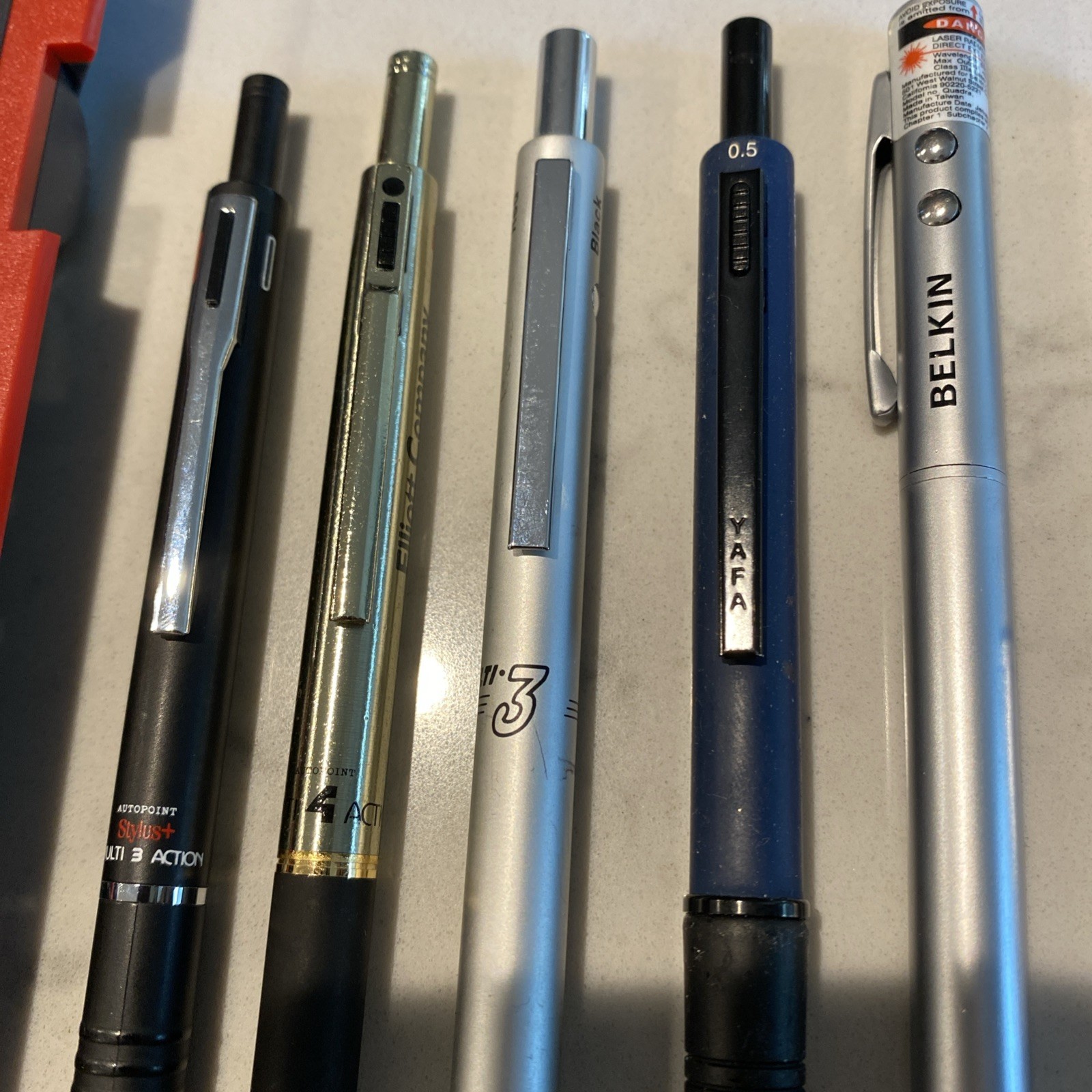 Lot X 7 Multi Function Pen Pencil Trio Quad Rotring Staedtler Yafa Belkin Cross