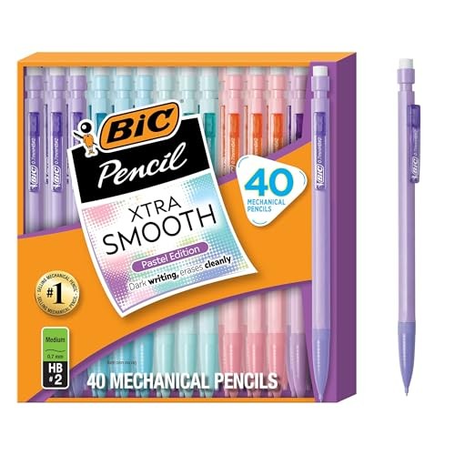 Xtra-Smooth Pastel Mechanical Pencils with 40 Count (Pack of 1)