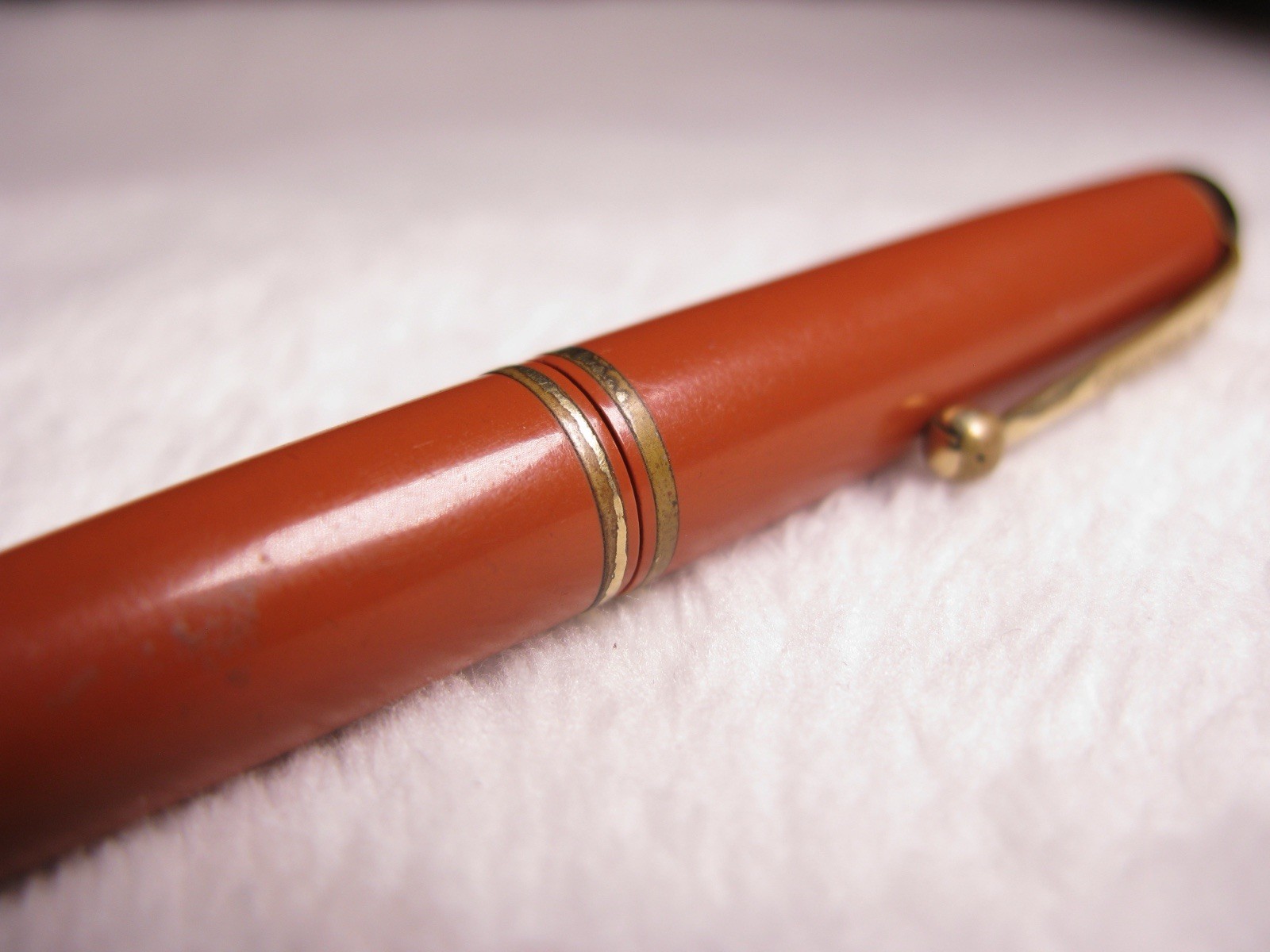 Parker Duofold Orange Vintage Mechanical Pencil Working Eraser and Lead