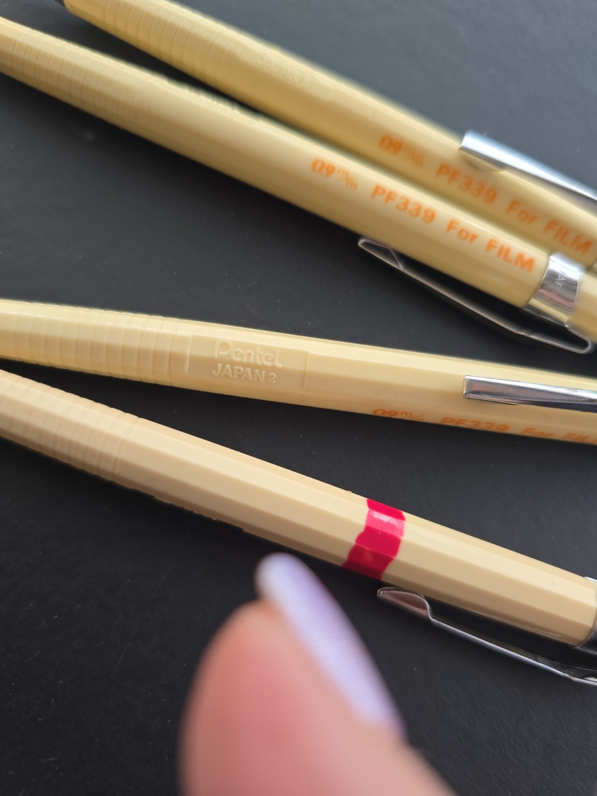 4 VTG Pentel PF339 Mechanical Pencil Lot For Film 0.9mm Japan Rare