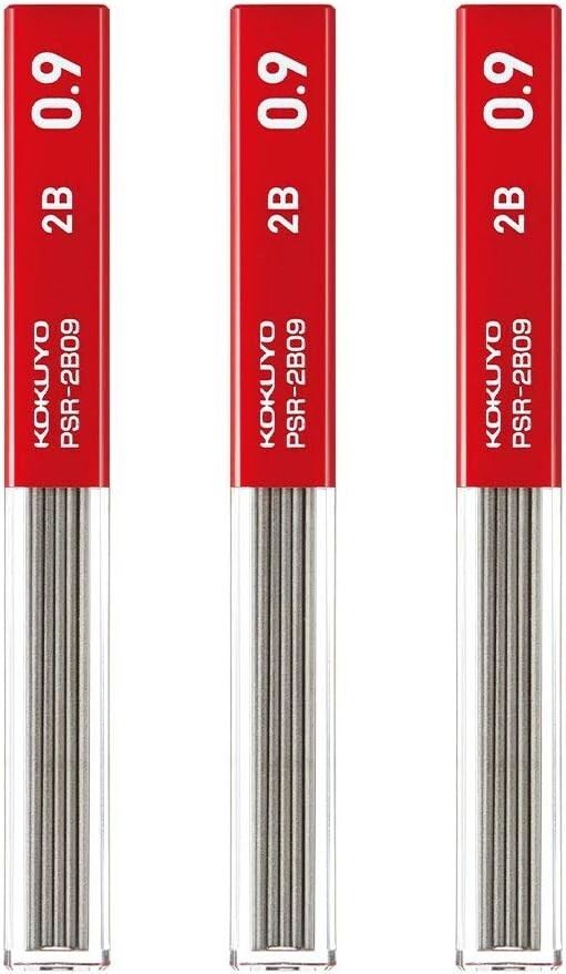 Kokuyo Mechanical Pencil Refill Lead 0.9 mm 2B Slim 25p×3 SET PSR-2B09-1P JAPAN