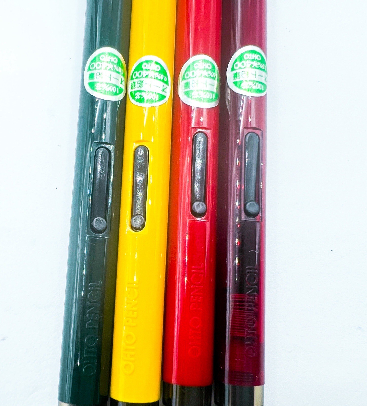 NOS Ohto long 17cm 6.7 inch Double Push Knock 4pcs Mechanical Pencil Retractable