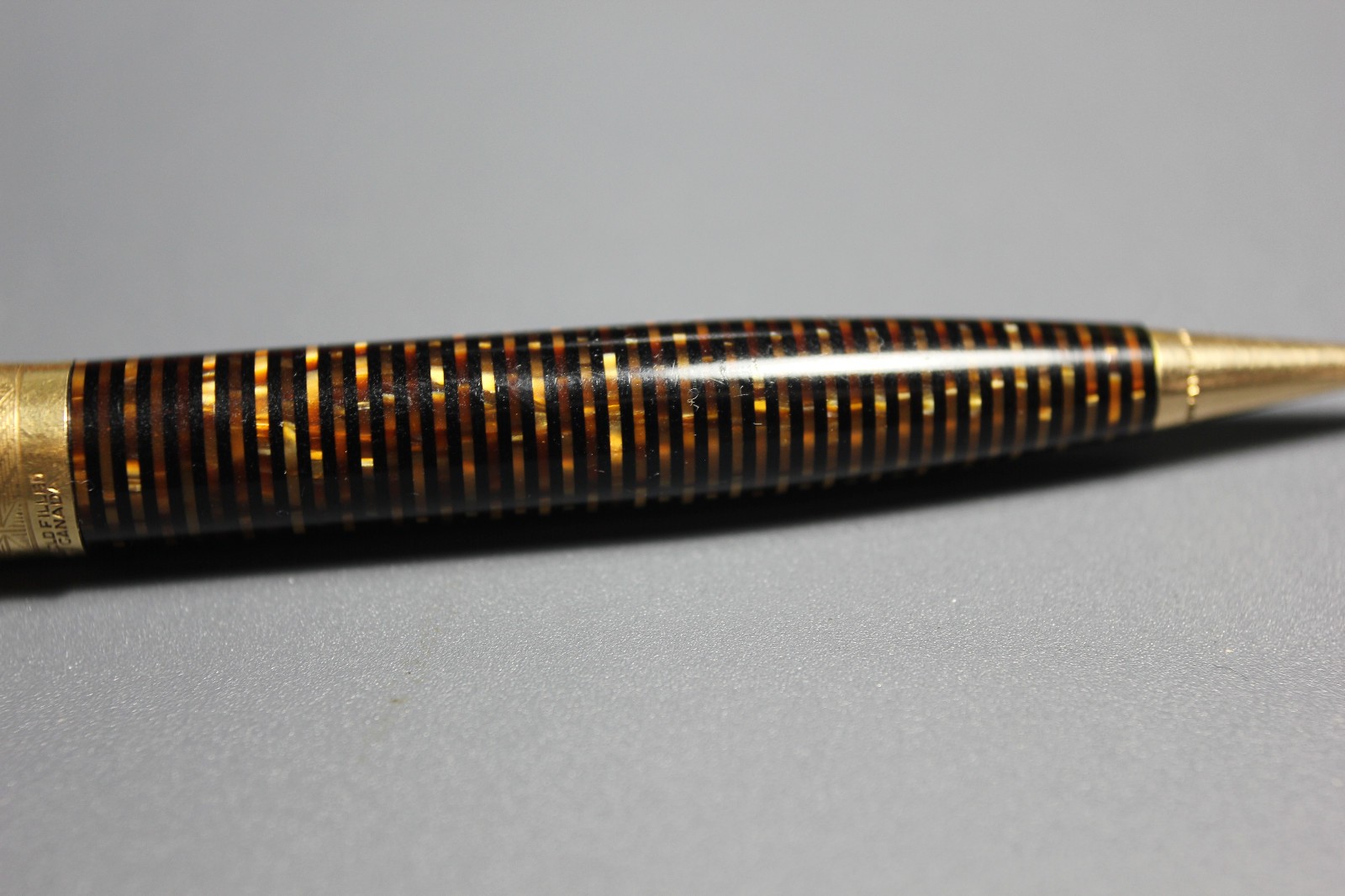 Rare Parker Imperial Vacumatic Pencil Gold Filled *Made in Canada, Golden Pearl