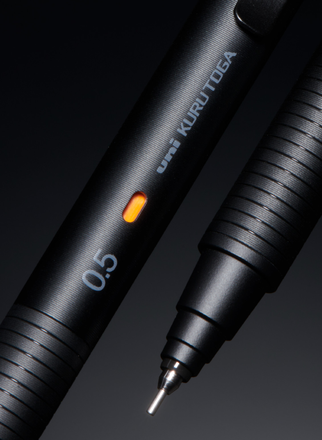 Uni Kuru Toga Metal Black Blue Gray Set of 3 Mechanical Pencil 0.5mm M5-KH 1P