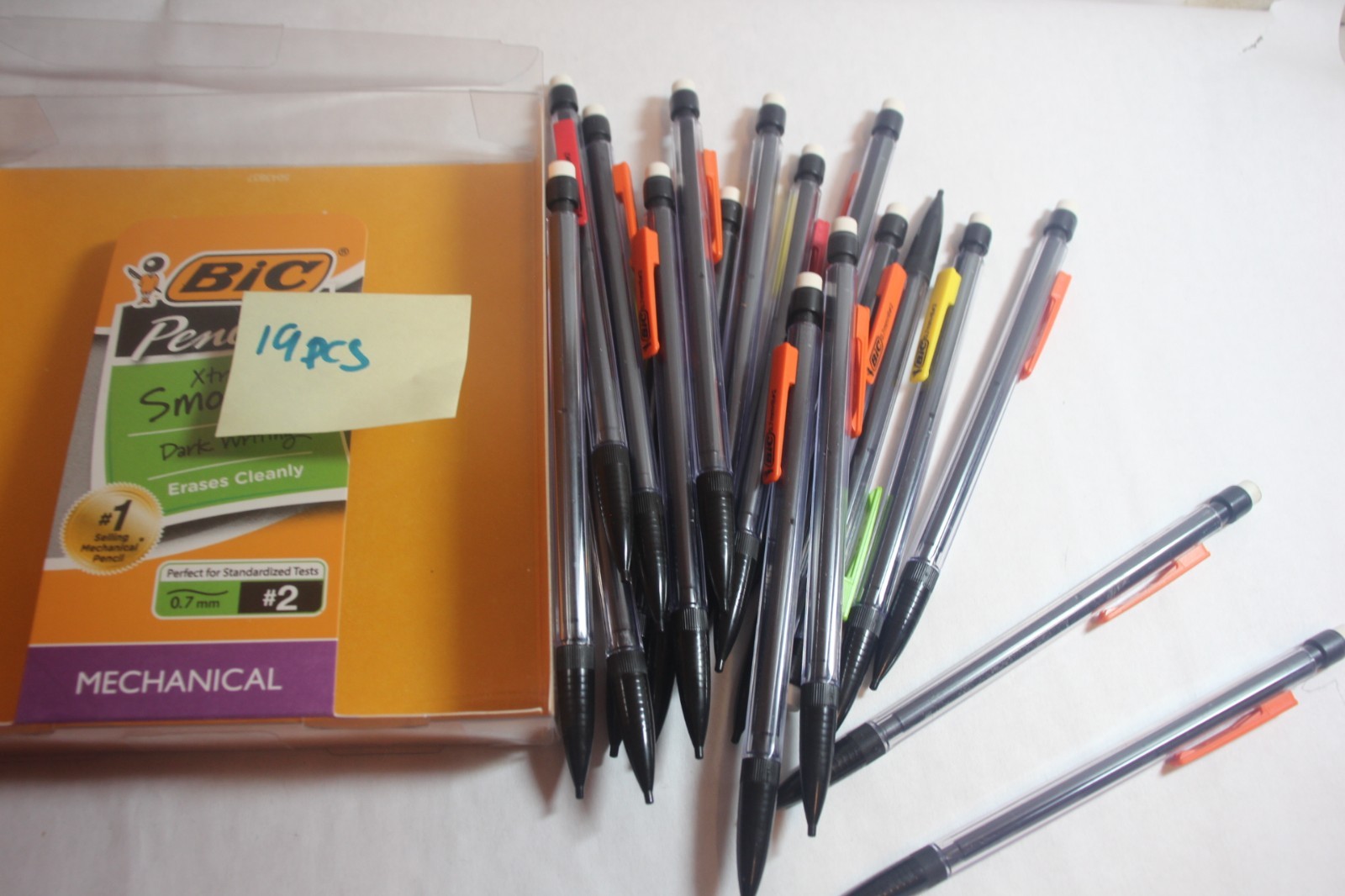 Mechanical Pencils Mixed Lot Of 19 Bic & 19 staples brand 0.7mm + some extras