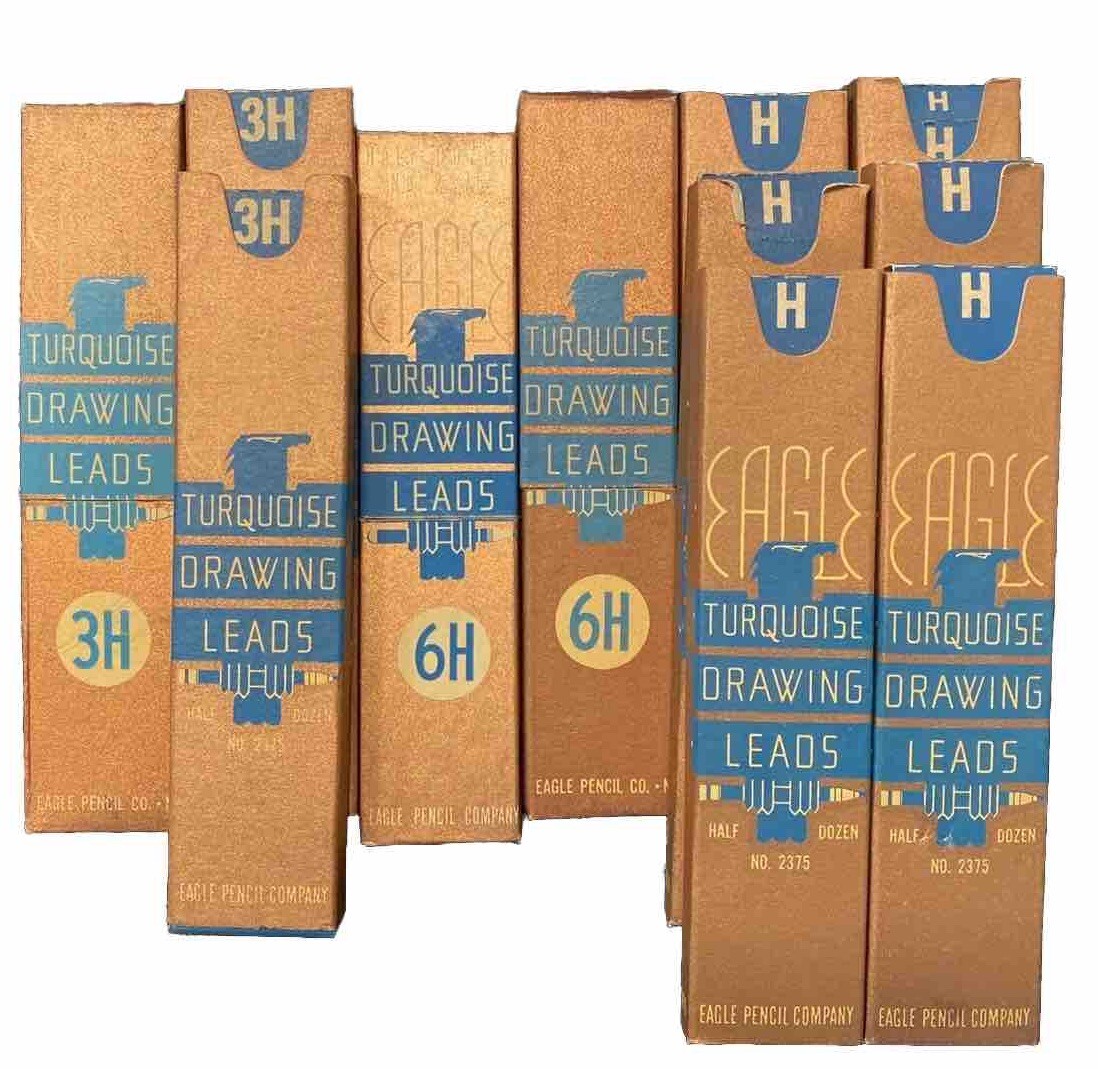 Vintage Eagle turquoise drawing leads