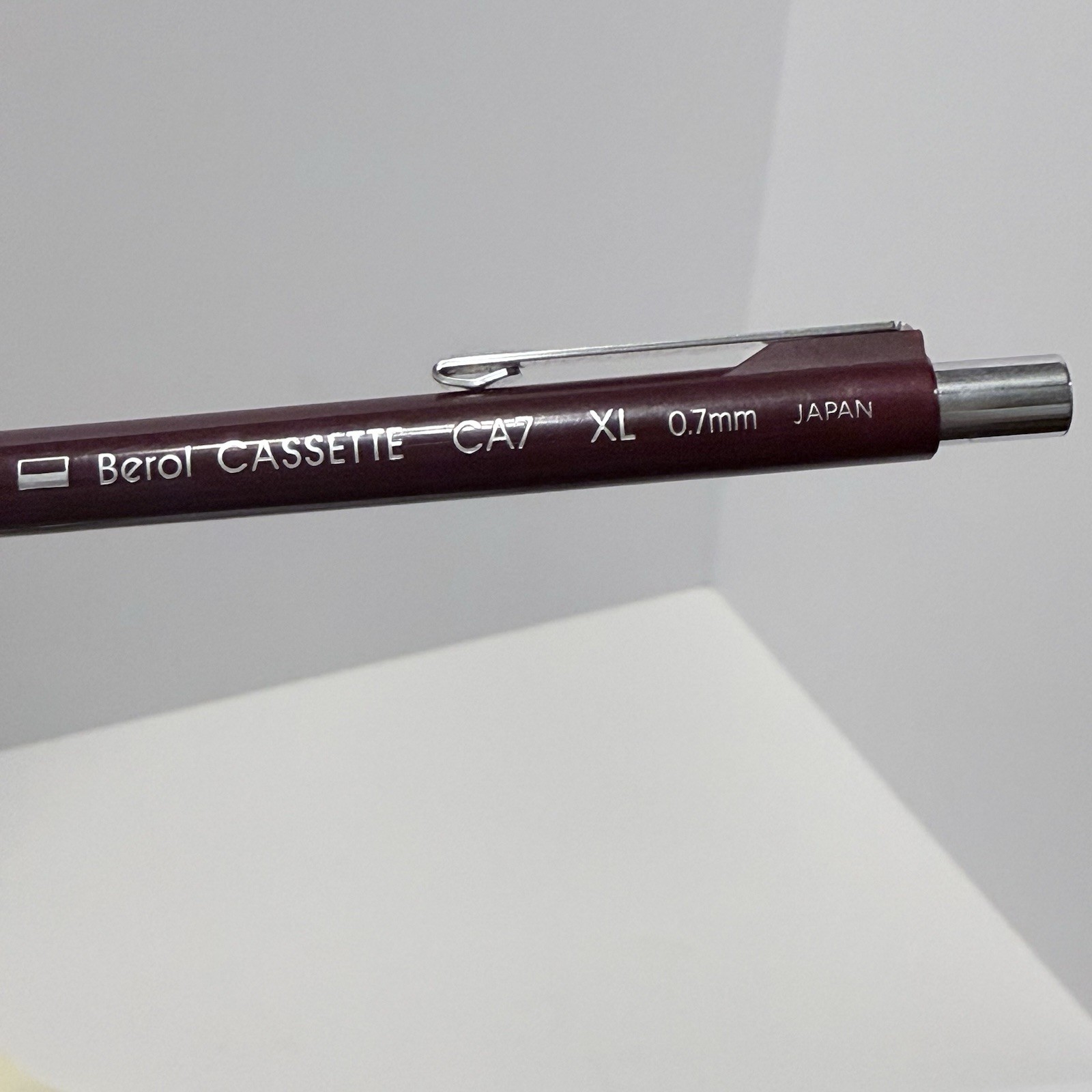 Berol Cassette CA7 XL 0.7mm Drafting Mechanical Pencil Maroon Made in Japan Vtg