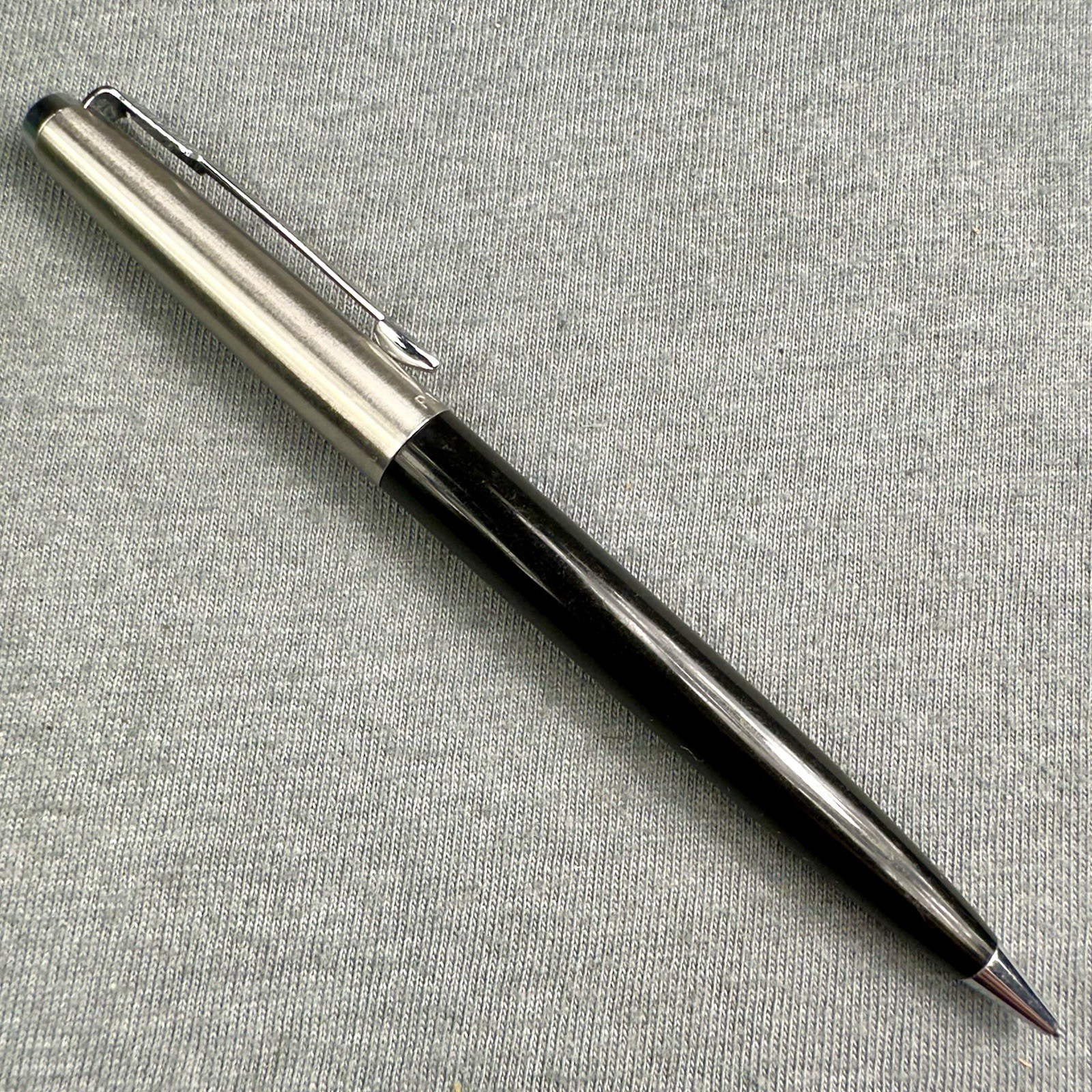 Parker 21 Pencil With Arrow Clip Black Barrel Sharp Working
