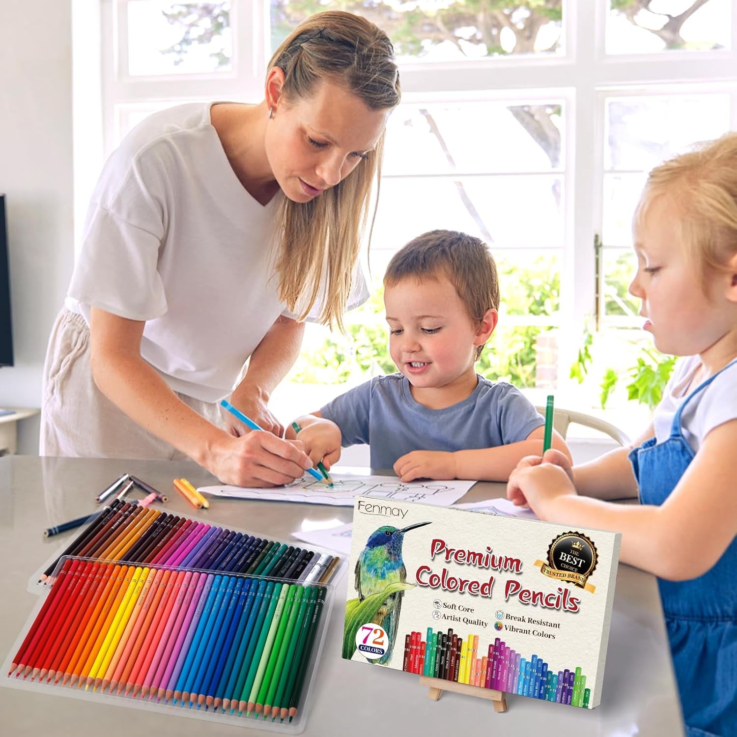 72 Count Colored Pencils for Adult Coloring 1 (Pack of 72), Multicolor