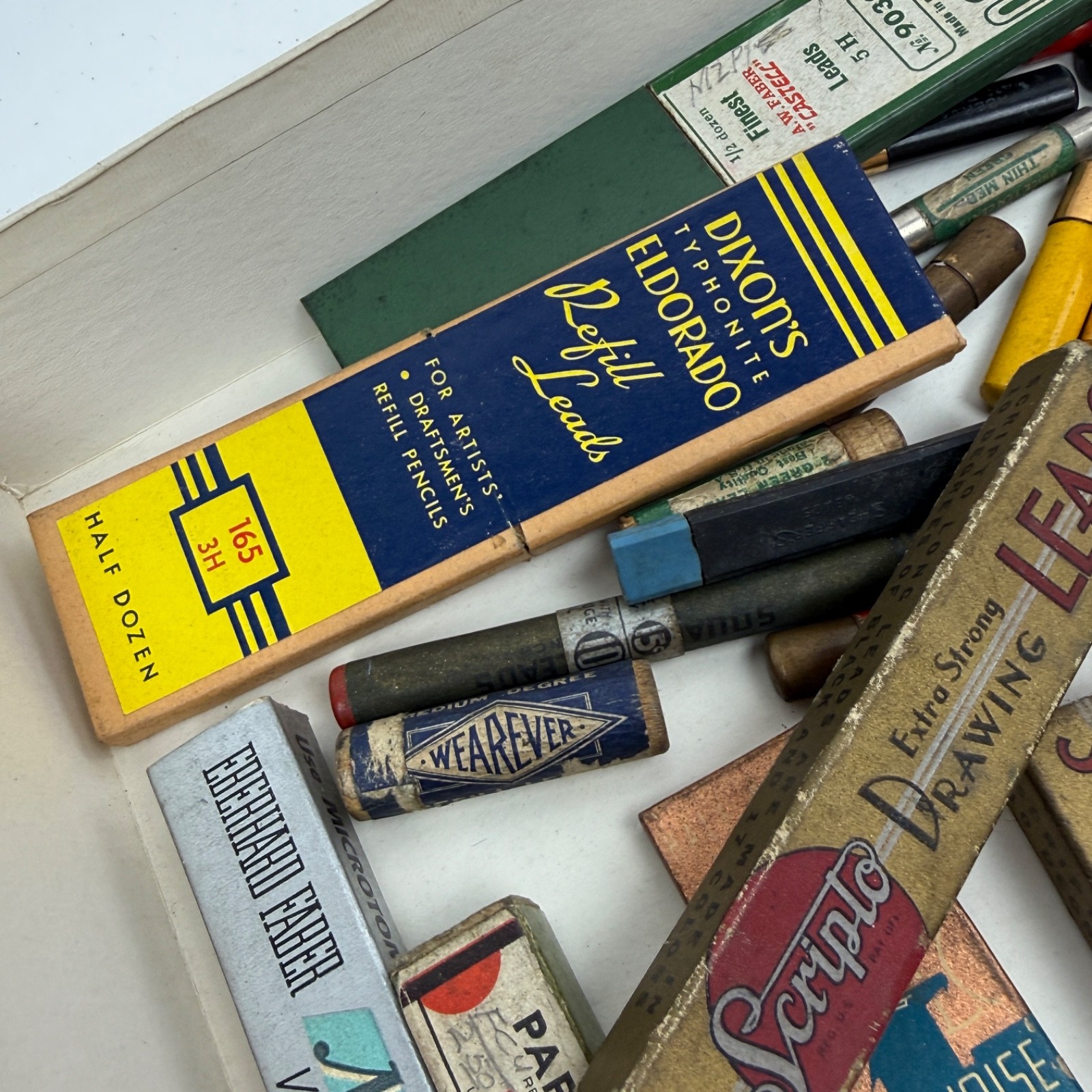 VINTAGE MECHANICAL PENCIL LEAD REFILLS Faber Microtomic Van Dyke Dixon’s Scripto