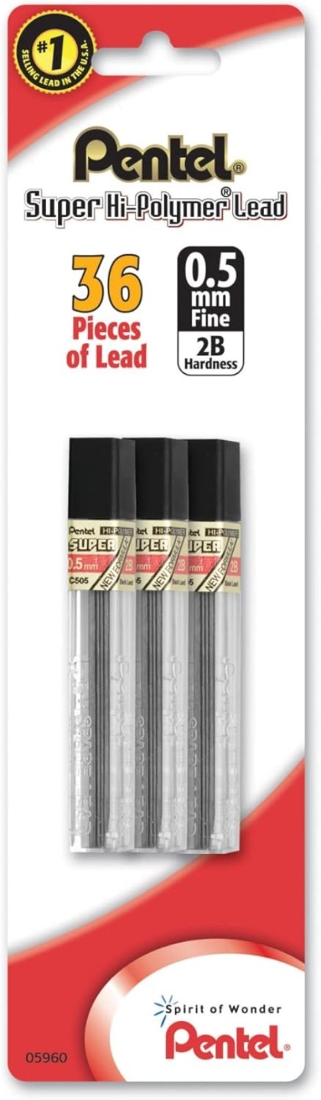 Durable Super Hi-Polymer 0.5mm 2B Pencil Lead – Break-Resistant & Refillable
