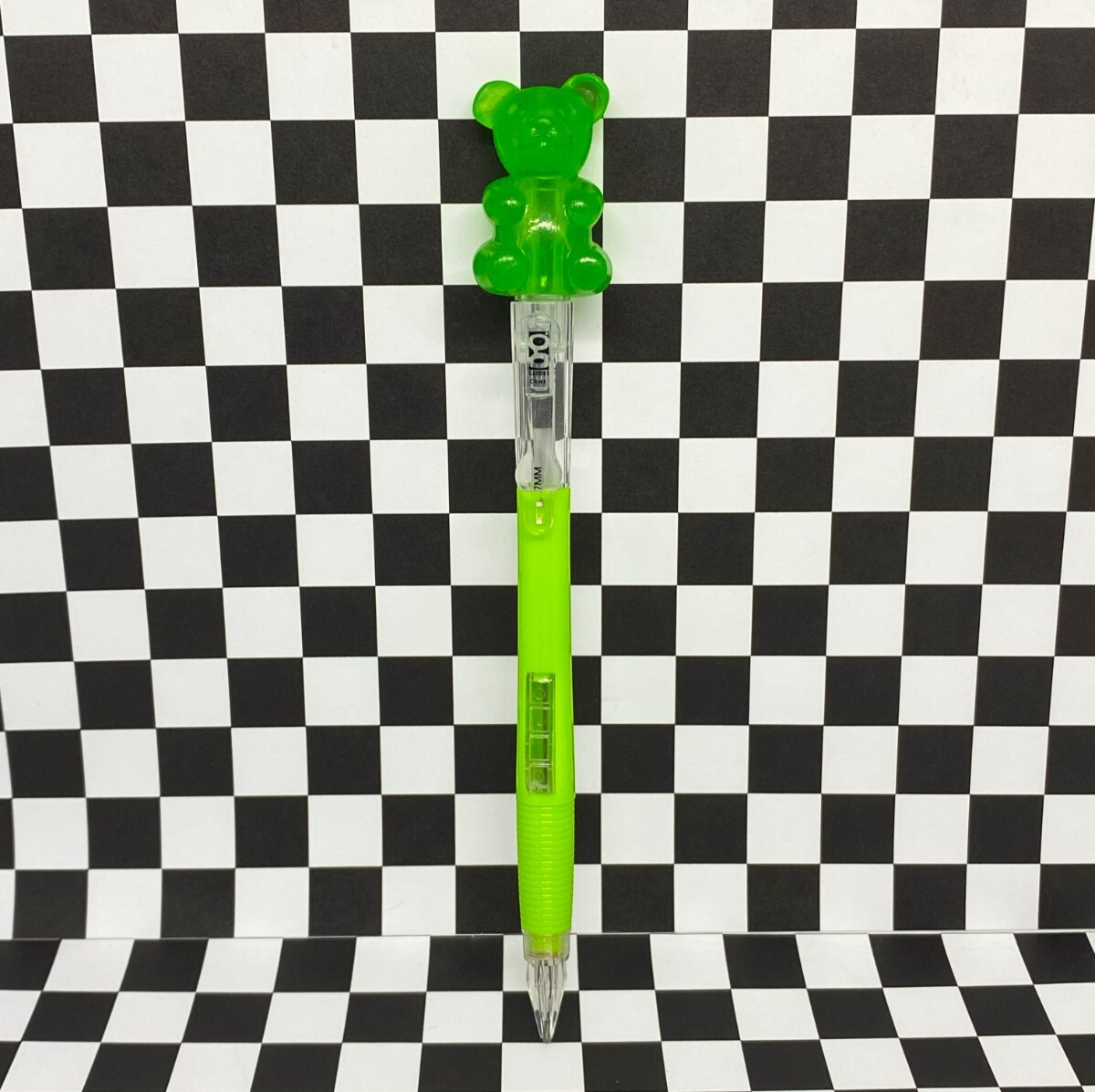 Raymond Geddes 2016 Green Rubber Gummy Bear Top Mechanical Pencil with 0.7mm Led