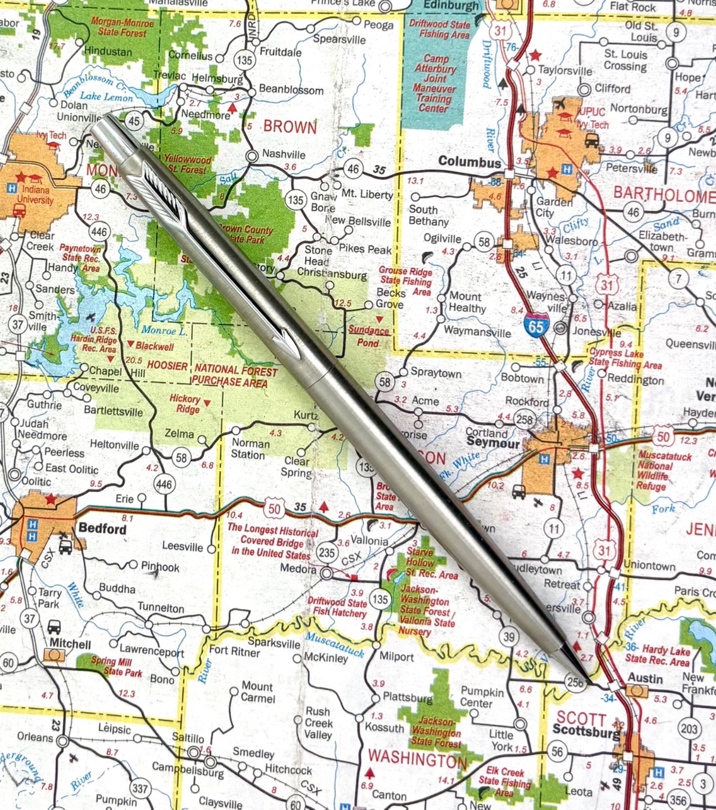 Parker Vintage Stainless Steel Jotter (“flighter”) Pencil , working twist action