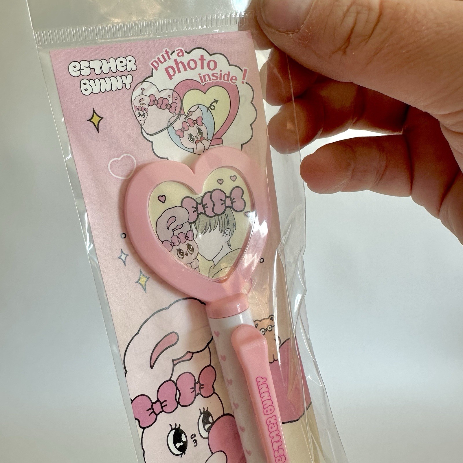 Esther Bunny Hear Locket Pen Mechanical PENCIL New Esther Kim Kawaii Japan Pink