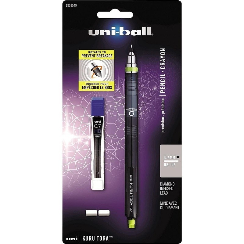 Lead Mechanical Pencil Set 0.7mm W/ Refills Erasers School Art Projects New