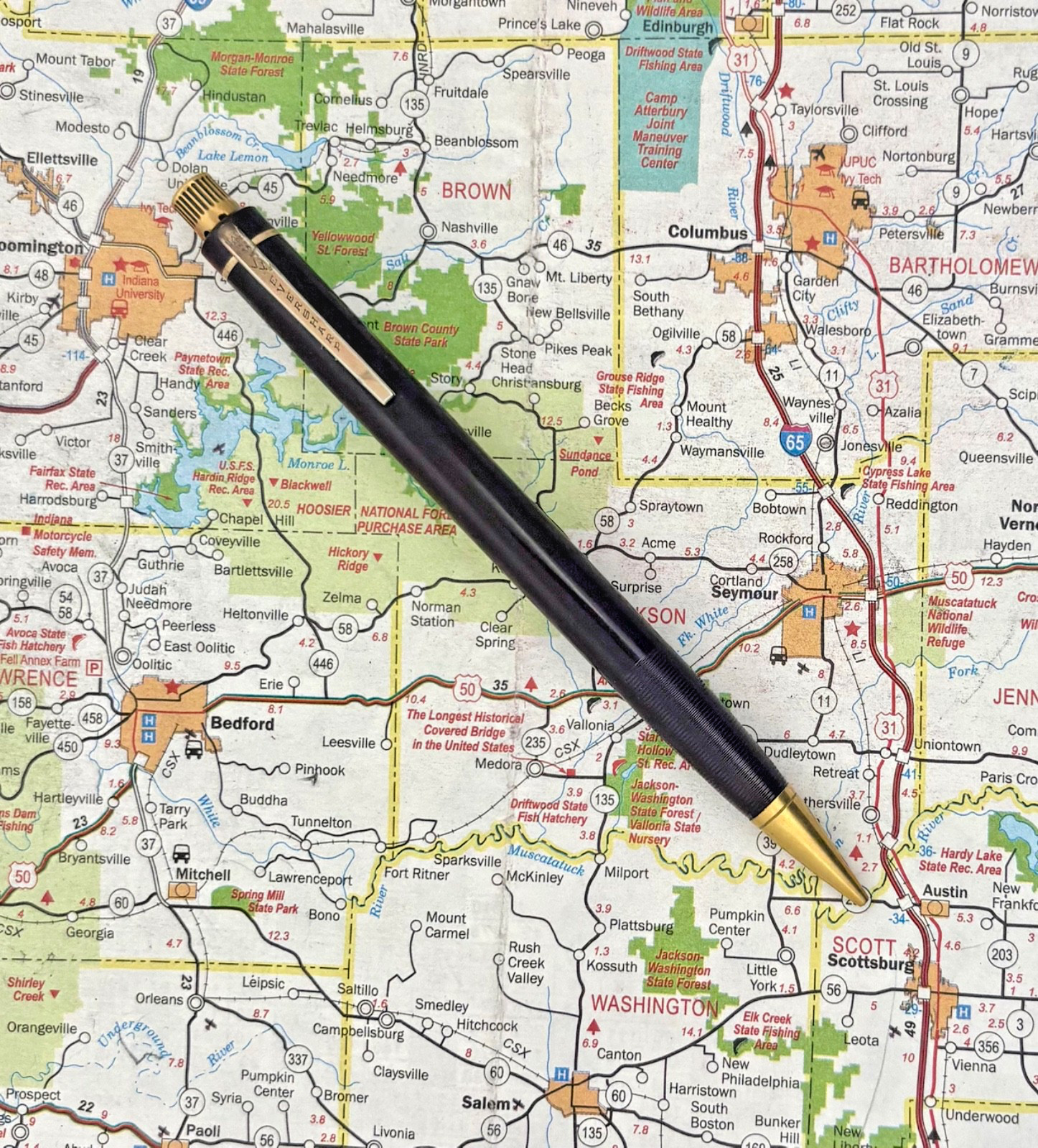 Vintage Eversharp Skyline Mechanical Pencil Standard Size, Burgundy / gold-fill