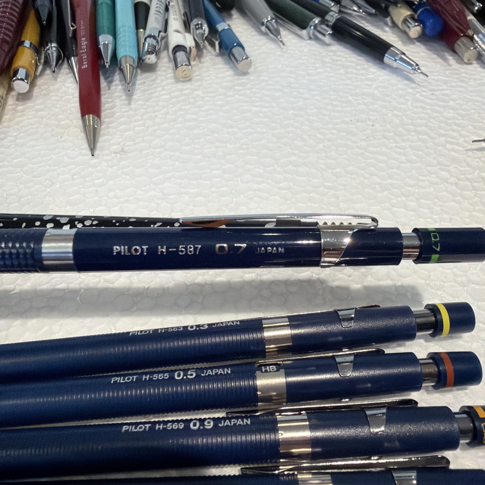 Vintage Lot of 205 Drafting Mechanical Pencils with Leads JAPAN Germany Etc