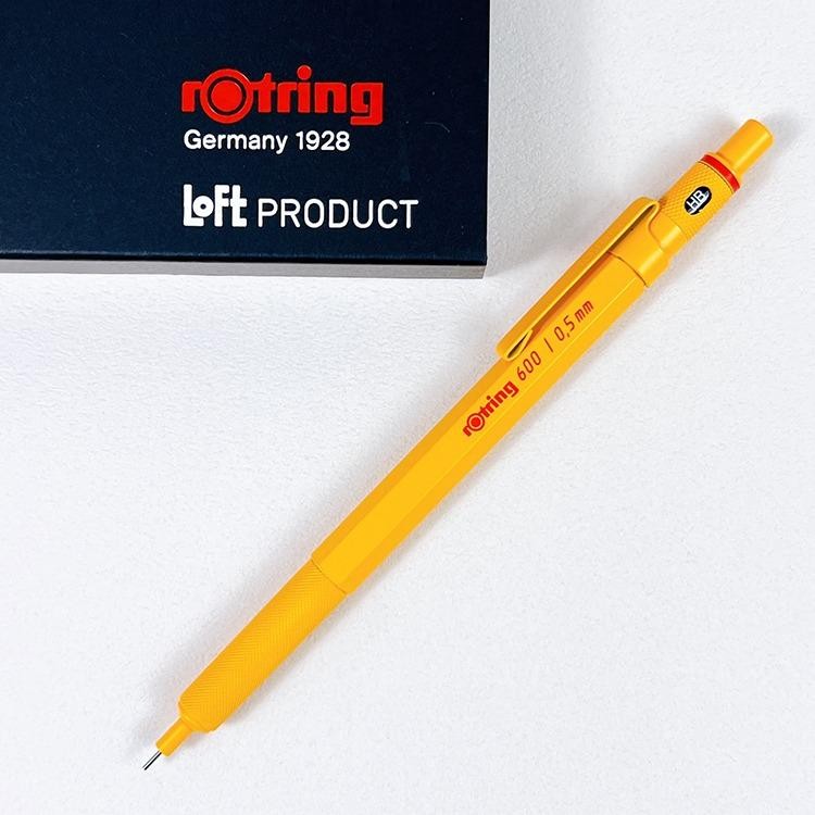 Rotring 600 Loft Limited Color Yellow & MINT Mechanical Pencil 0.5 mm With Box