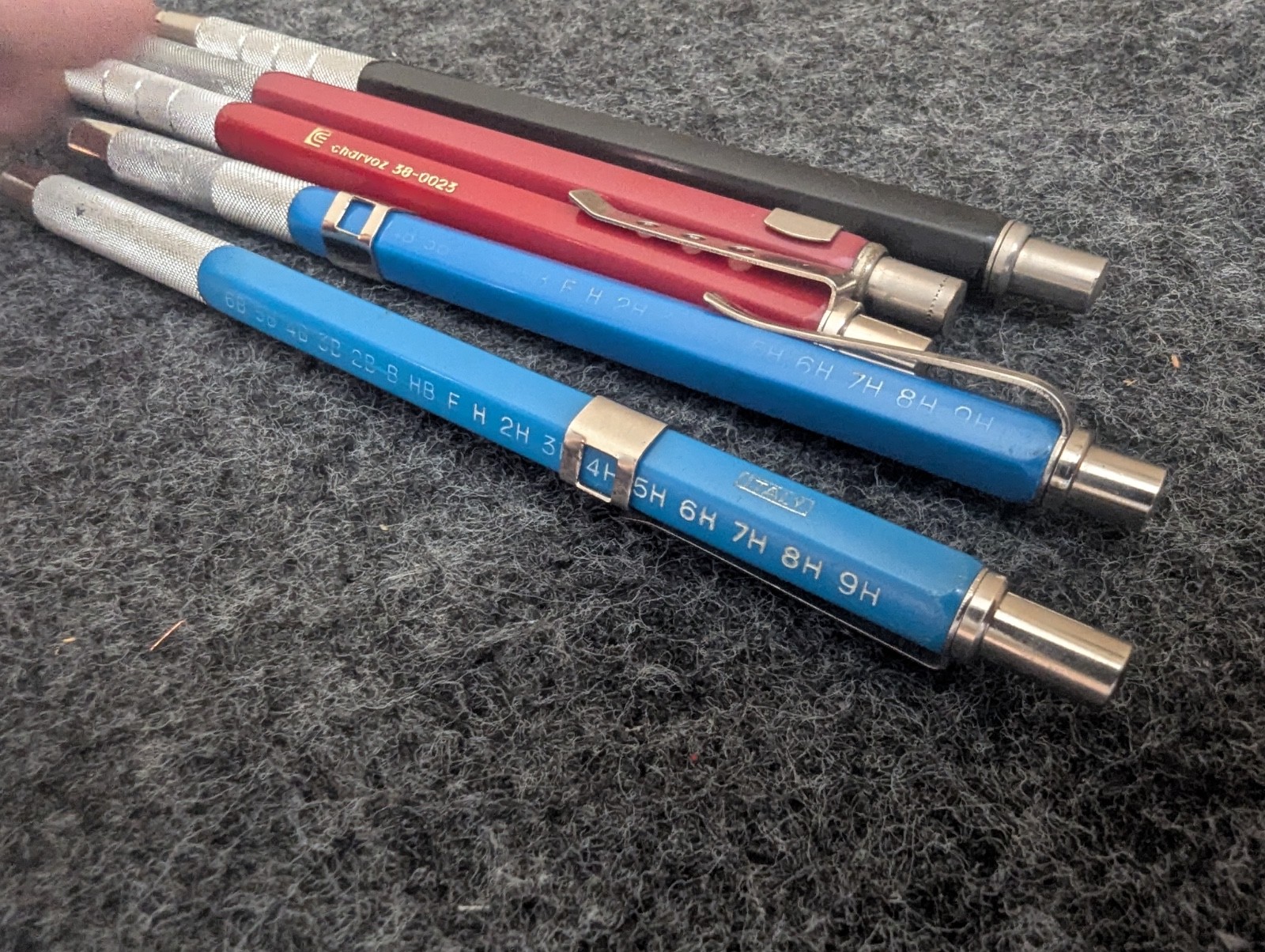 Lot of 5 Charvoz 38-0023 + 38-022 Drafting Lead Holders Italy JM
