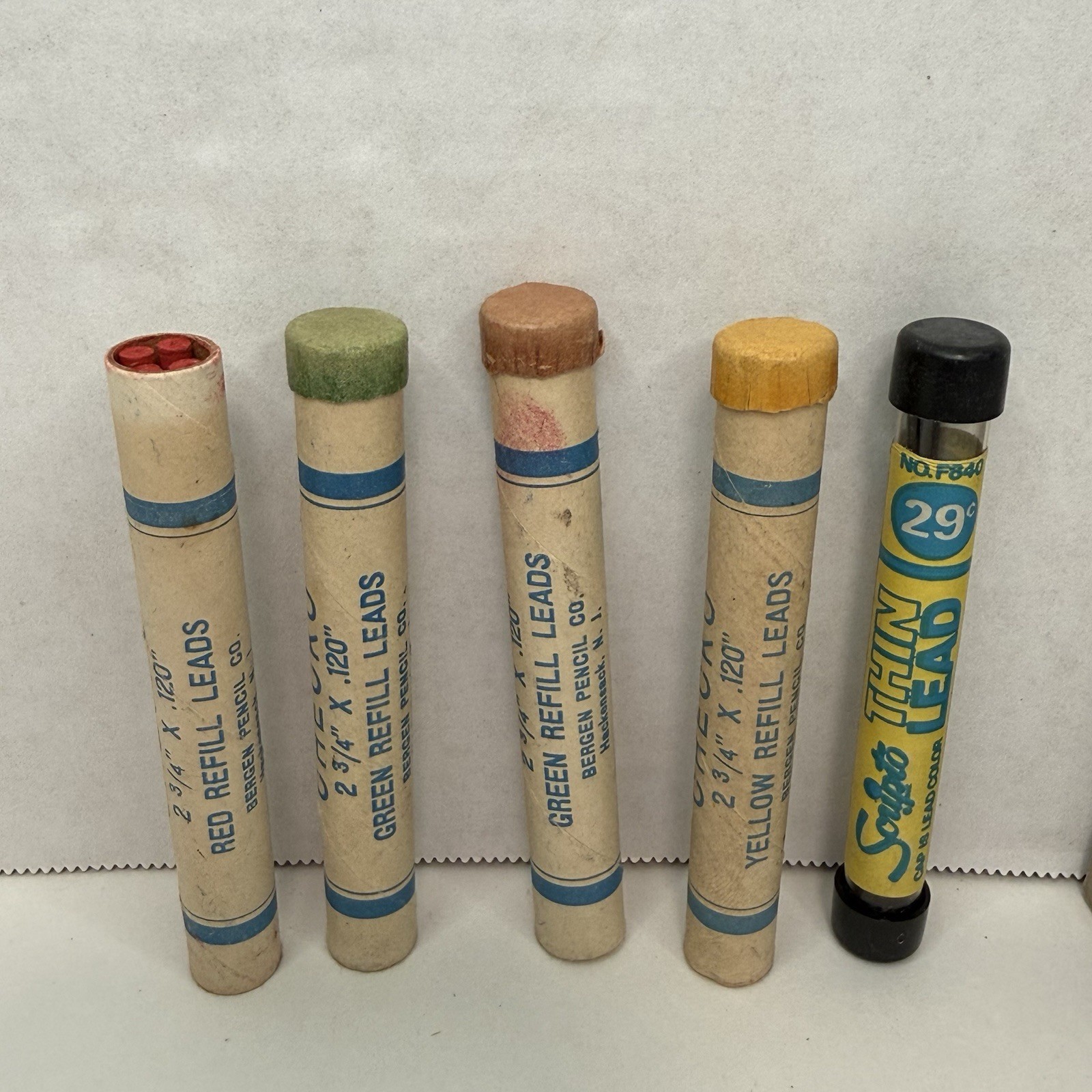Vintage Drafting Pencil Lead Lot Checko Scripto Thin Lead Parker Refill