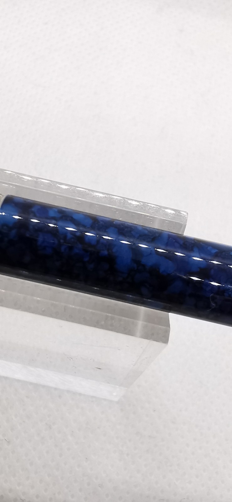 Montblanc Noblesse Oblige Marble Blue Silver Twist Click 0.7mm Mechanical Pen