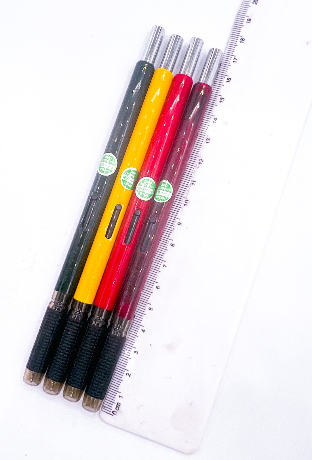 NOS Ohto long 17cm 6.7 inch Double Push Knock 4pcs Mechanical Pencil Retractable