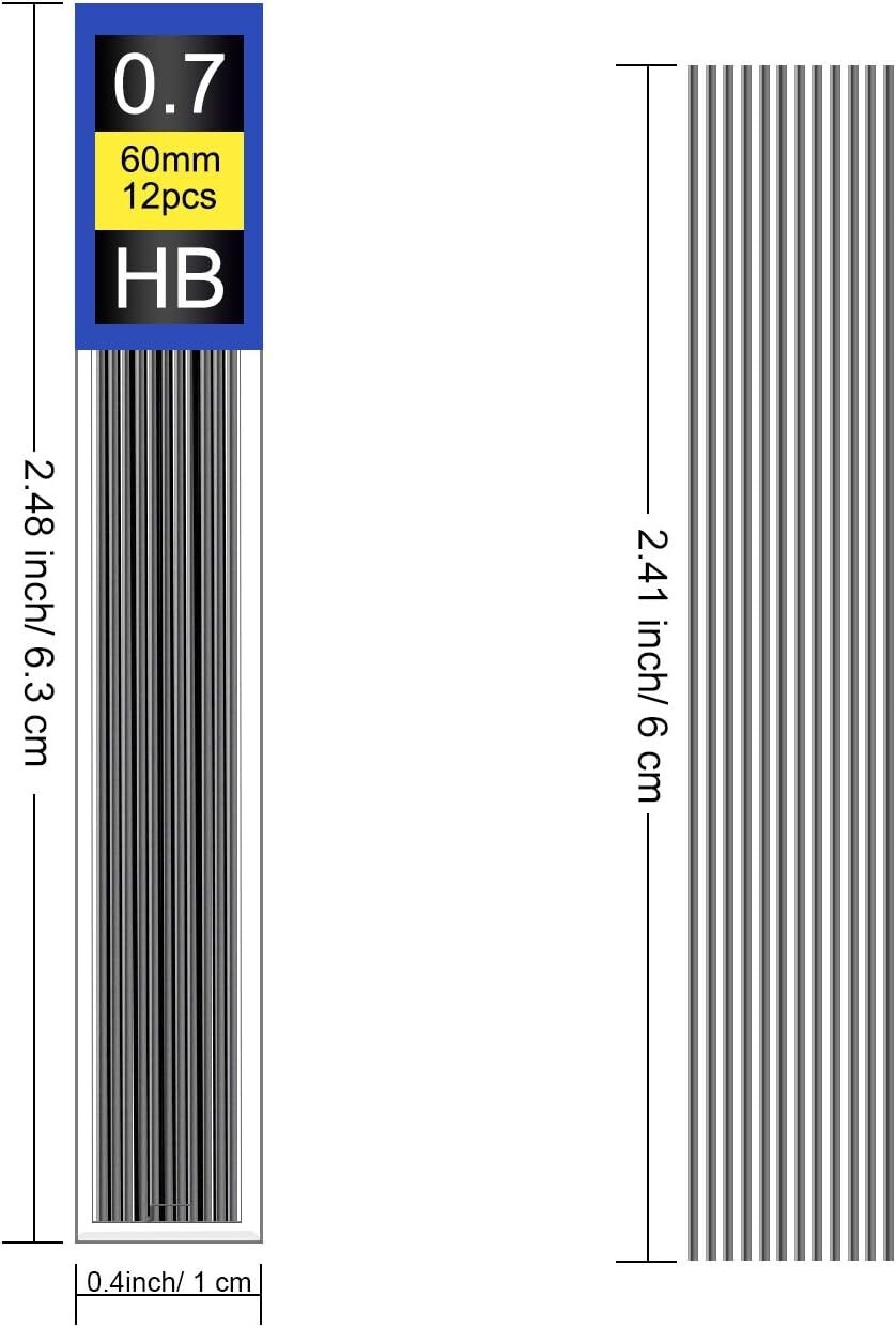 Break-Resistant Mechanical Pencil Refills – Smooth Writing – Wide – Tubes