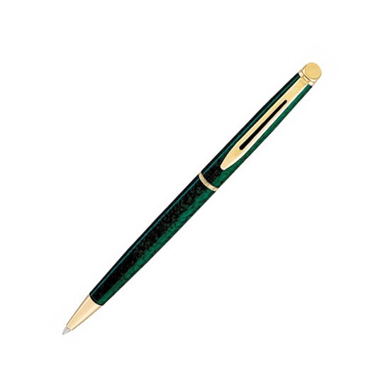 Waterman Hemisphere Pencil Green Marble & Gold Trim 0.5mm Mint *