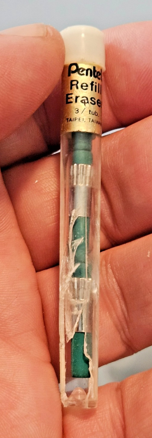 PENTEL 3 Eraser refills for mechanical pencil
