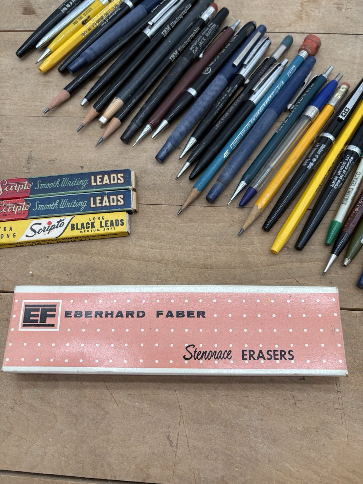 35+ Vintage Advertising Pens/Pencils/Mechanical Scripto Eberhard Faber Stenorace
