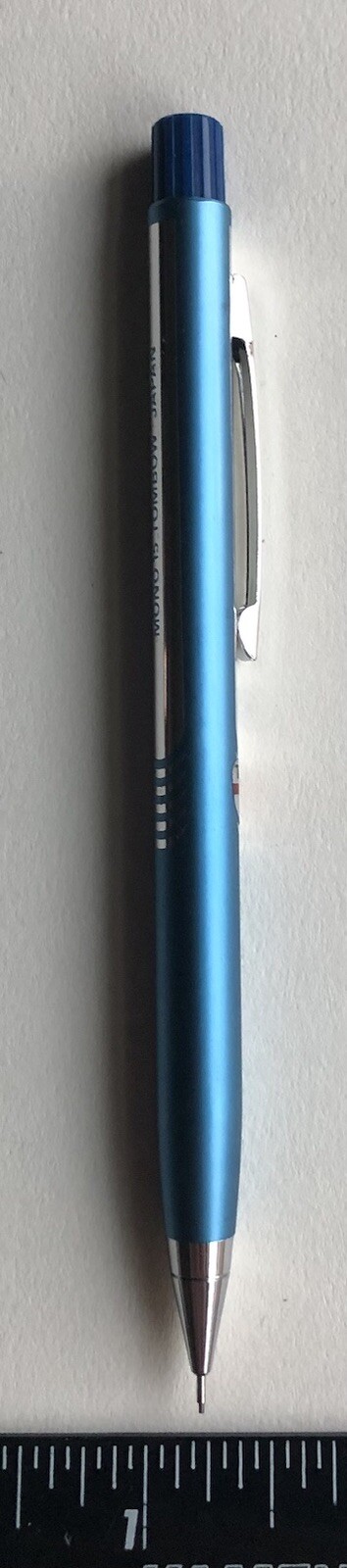 Vintage TOMBOW MONO 15 Mechanical Pencil .5mm Lead Sticker NOS Blue Japan