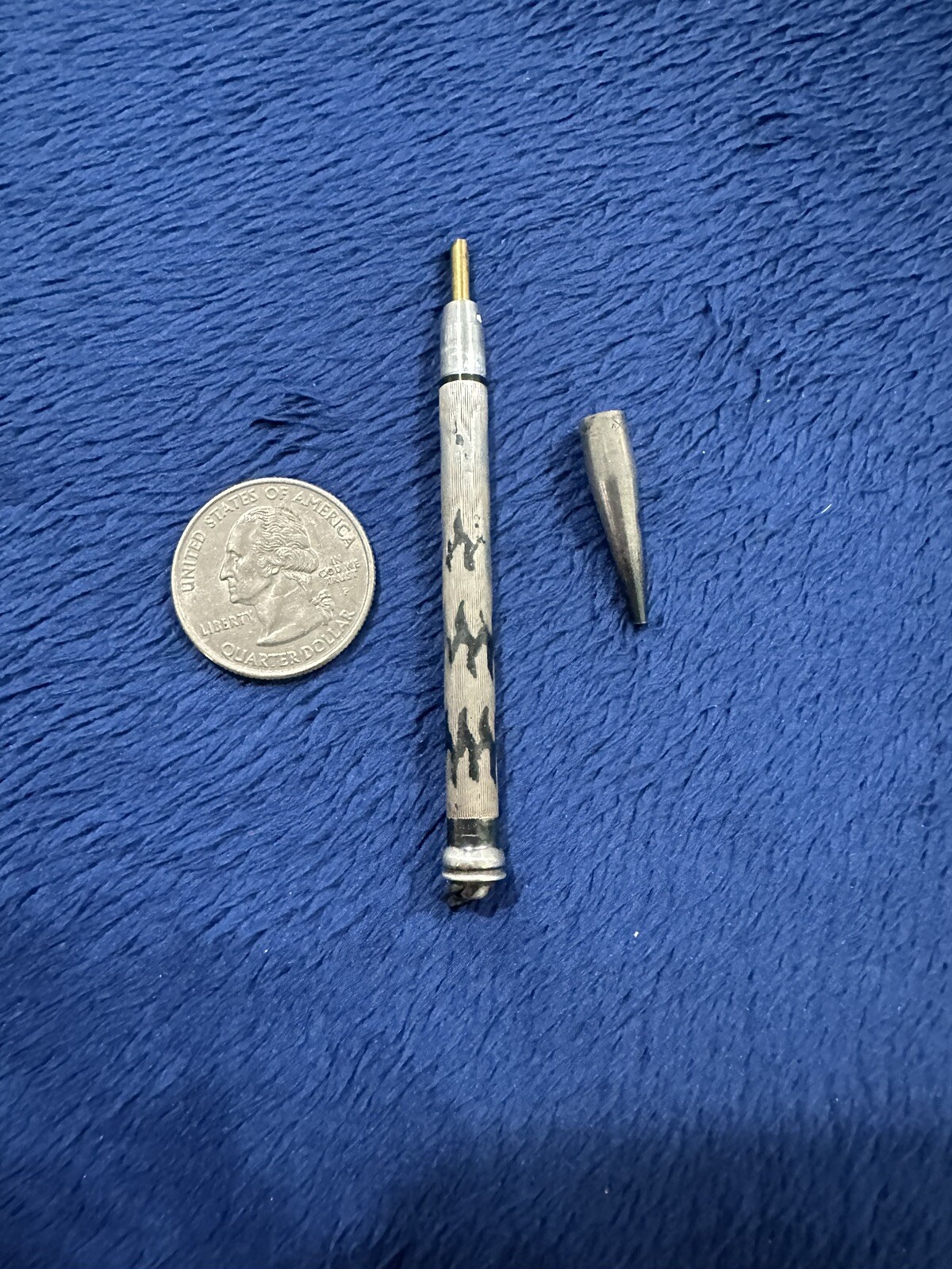 Vintage AXT Sterling Silver 925 Mechanical Pencil Pendant, 3.5” Long
