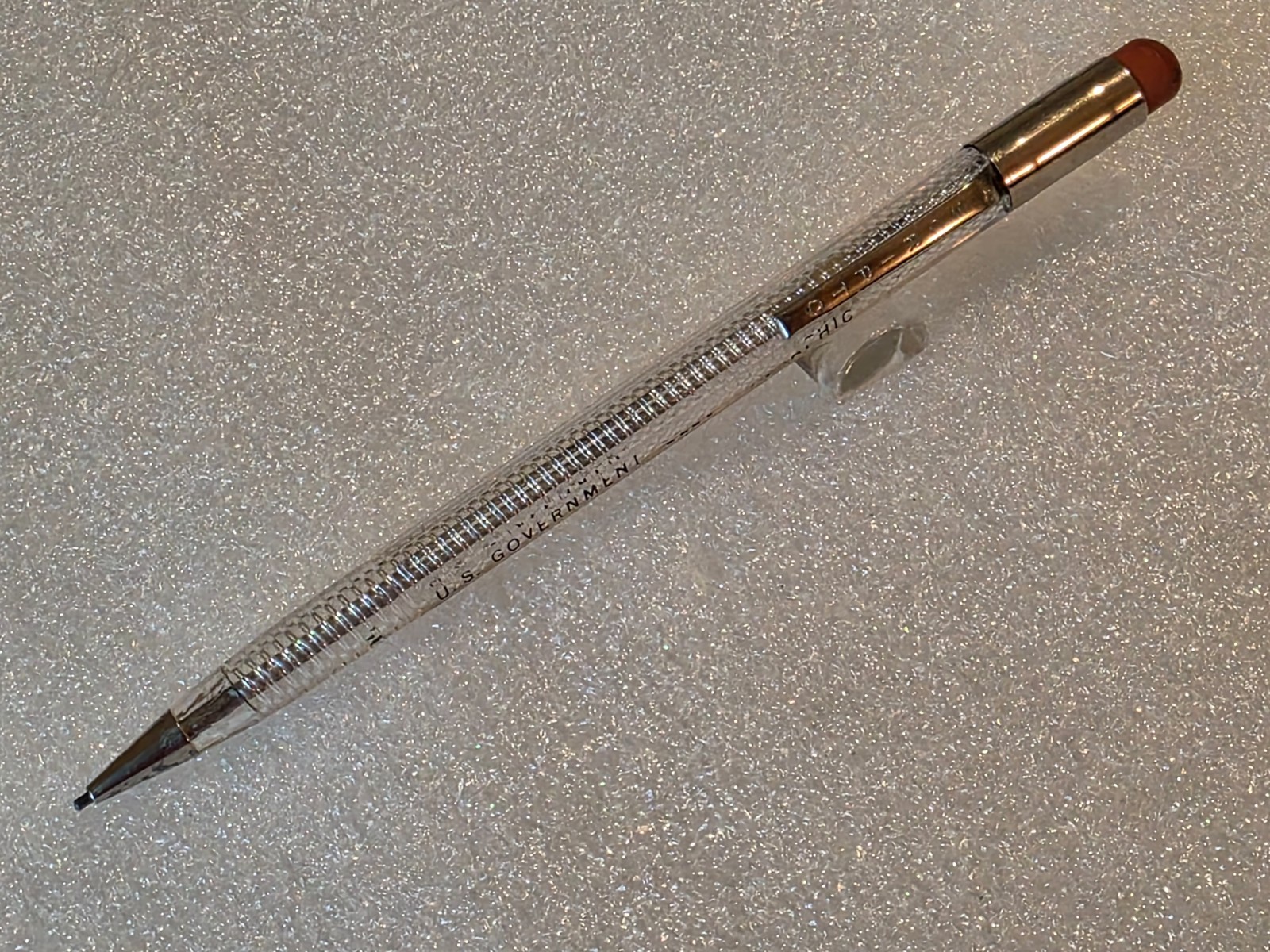 *RARE Clear (US GOVERMENT) SCRIPTO Classic K780 Translucent Mechanical Pencil A1