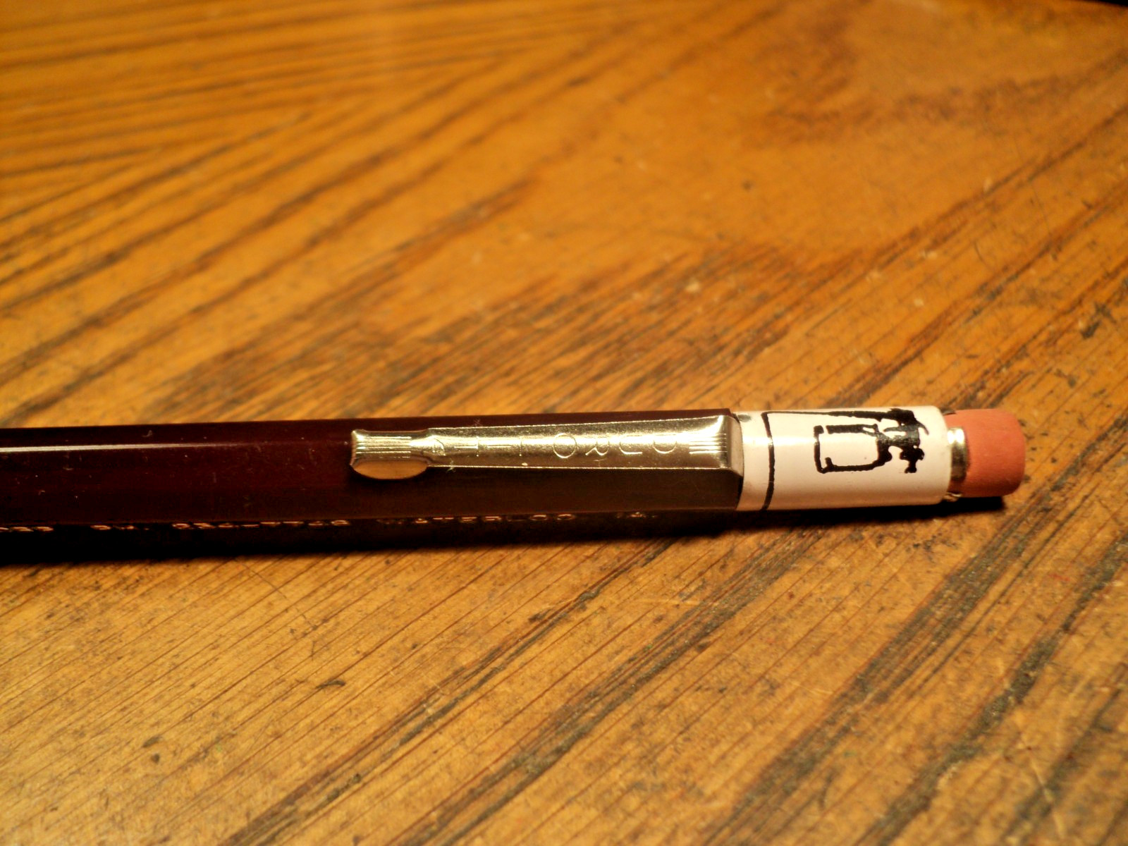 Vintage Durolite Mechanical Pencil Clark Supply Co Waterloo IA 5-5/8″ Long USA B