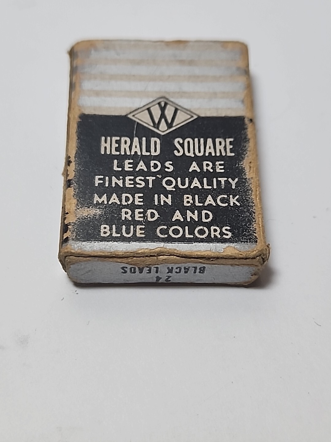 Vintage Box Of Black Leads Herald Square with Contents 8 Leads JBTr9